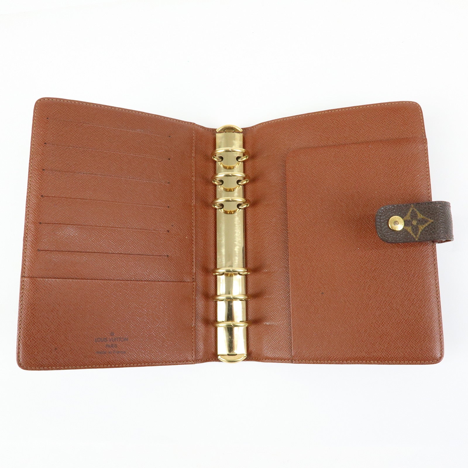Louis Vuitton Monogram Agenda MM Planner Cover Brown R20105