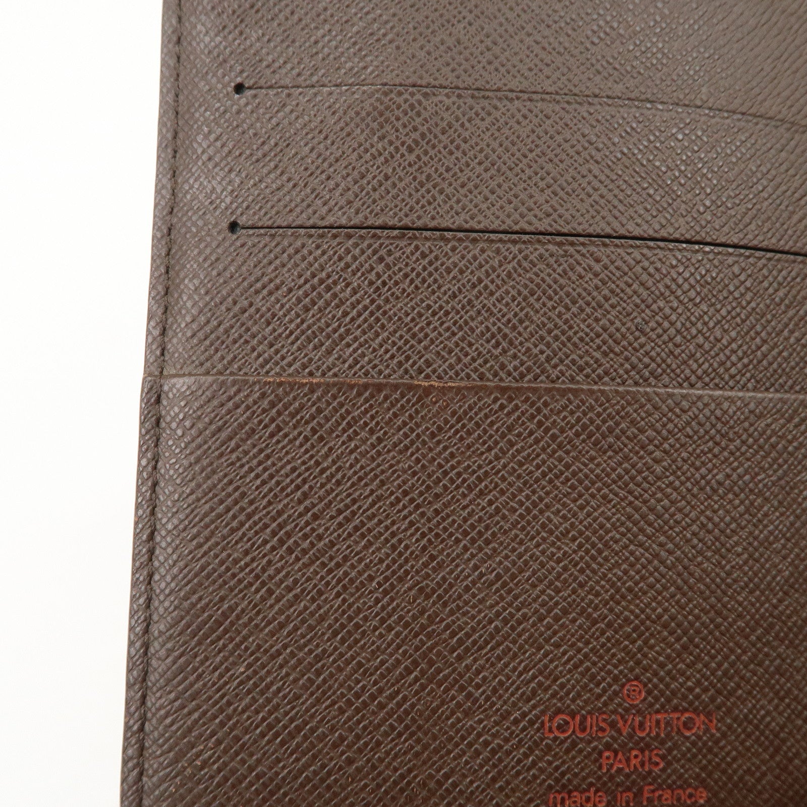 Louis Vuitton Damier Canvas Agenda MM Planner Cover Brown R20240 Used
