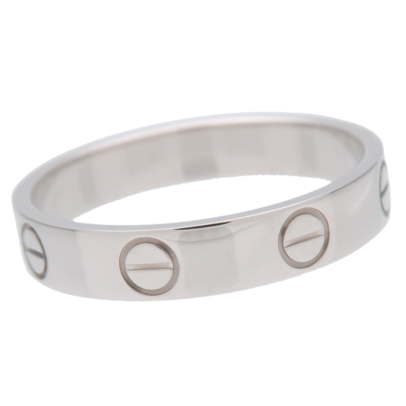 Cartier Mini Love Ring K18WG 750WG White Gold #53 US6.5 EU53 HK14 Used