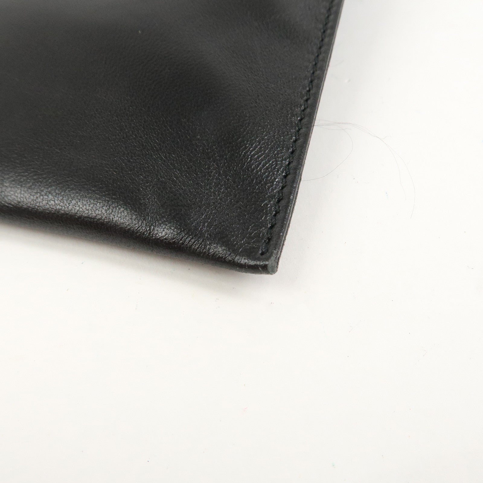 GUCCI Leather Waist Pouch Body Bag Black 037.1312