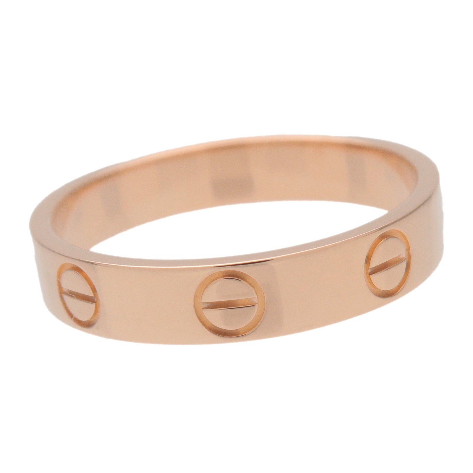 Cartier Mini Love Ring #52 750PG Rose Gold US6-6.5 EU52 HK13.5