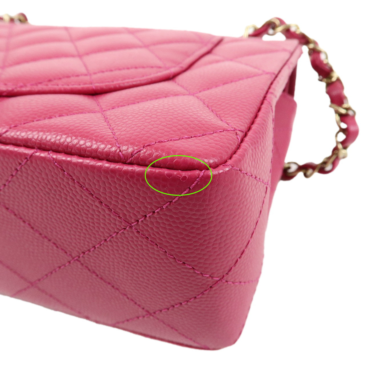 CHANEL Matelasse23 Double Flap Caviarskin Chain Shoulder Bag A01113