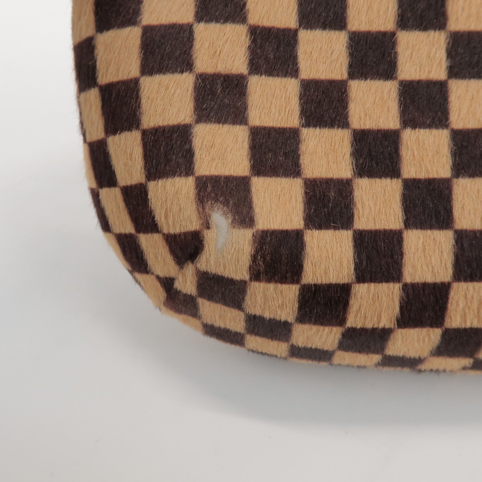 Louis Vuitton Damier Sauvage Tiger Hair Calf Hand Bag Brown M92132