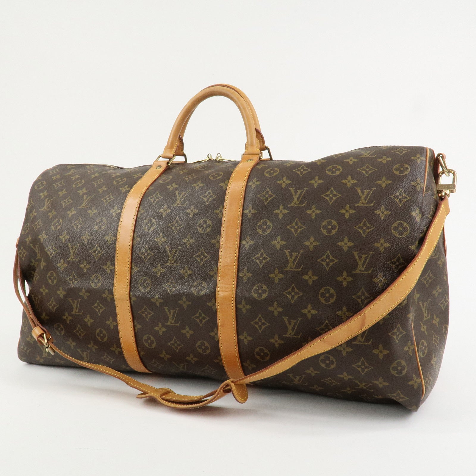 Louis Vuitton Monogram Keep All Bandouliere 60 Boston Bag M41412