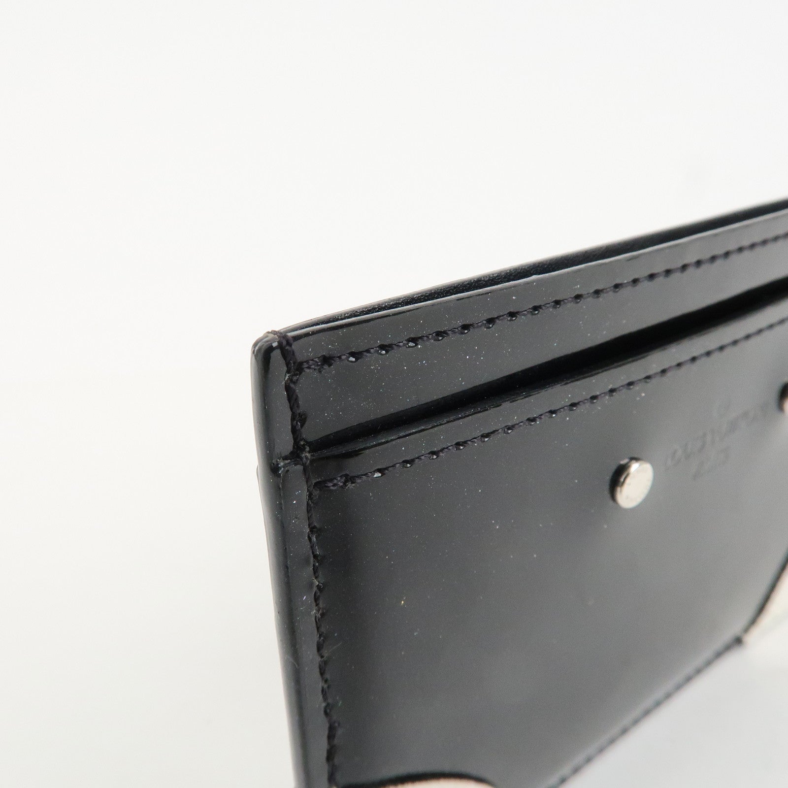 Louis Vuitton Portes Cartes Simple Vernis Leather Card Case M67664 Used