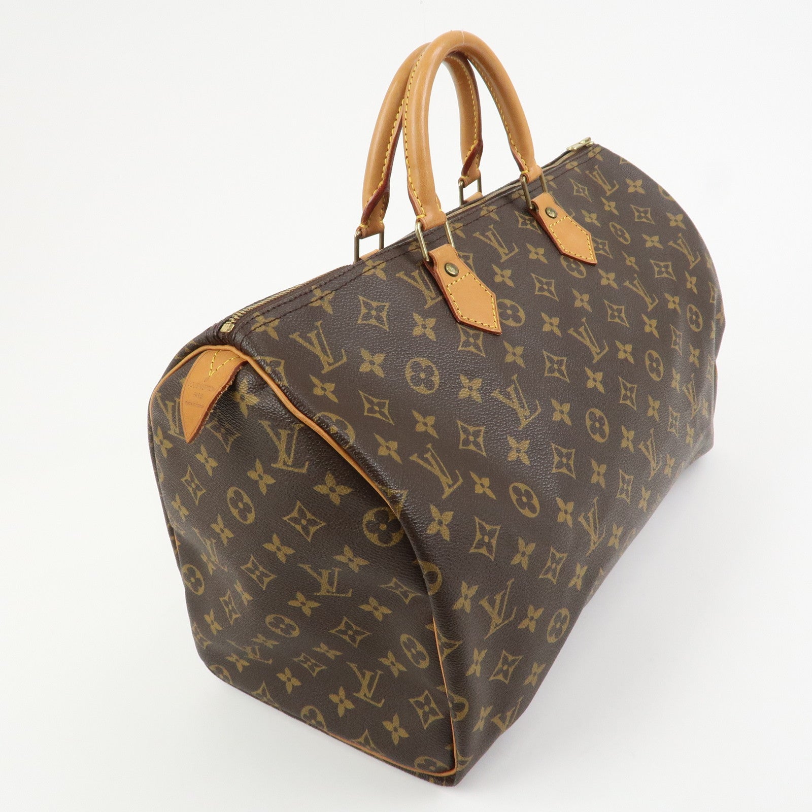 Louis Vuitton Monogram Speedy 40 Hand Bag Boston Bag Brown M41522