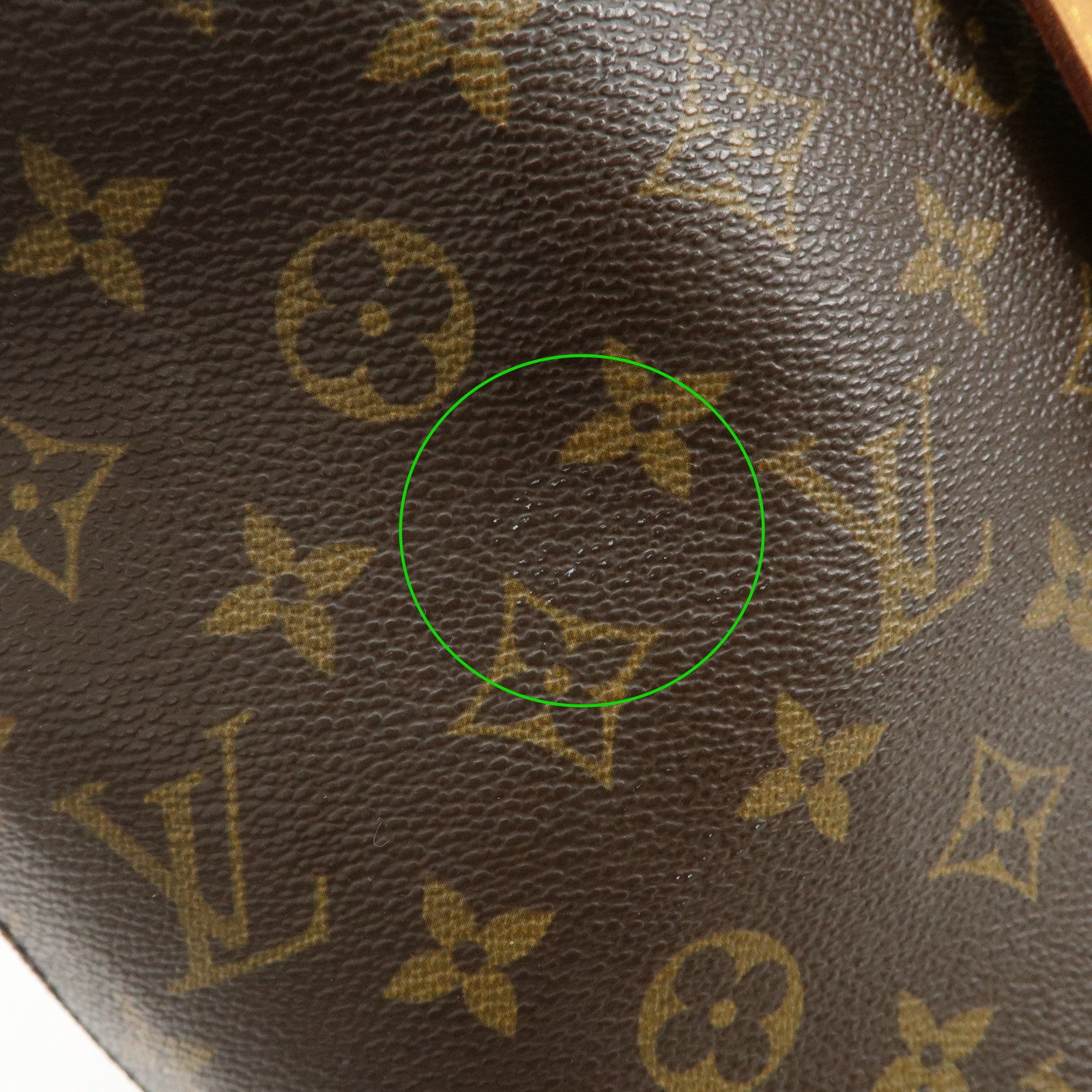 Louis Vuitton Monogram Luco Tote Bag Hand Bag Brown M51155 Used