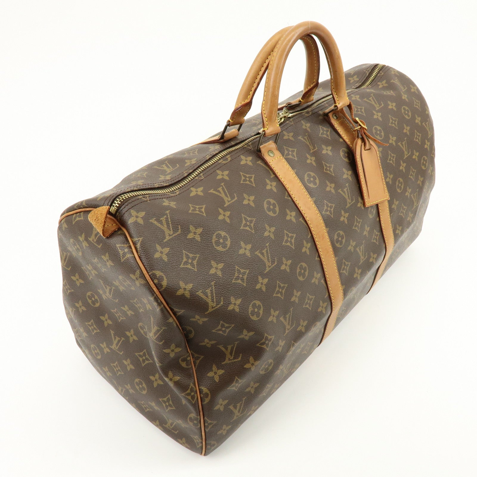 Louis Vuitton Monogram Keep All 55 Boston Bag Brown M41424