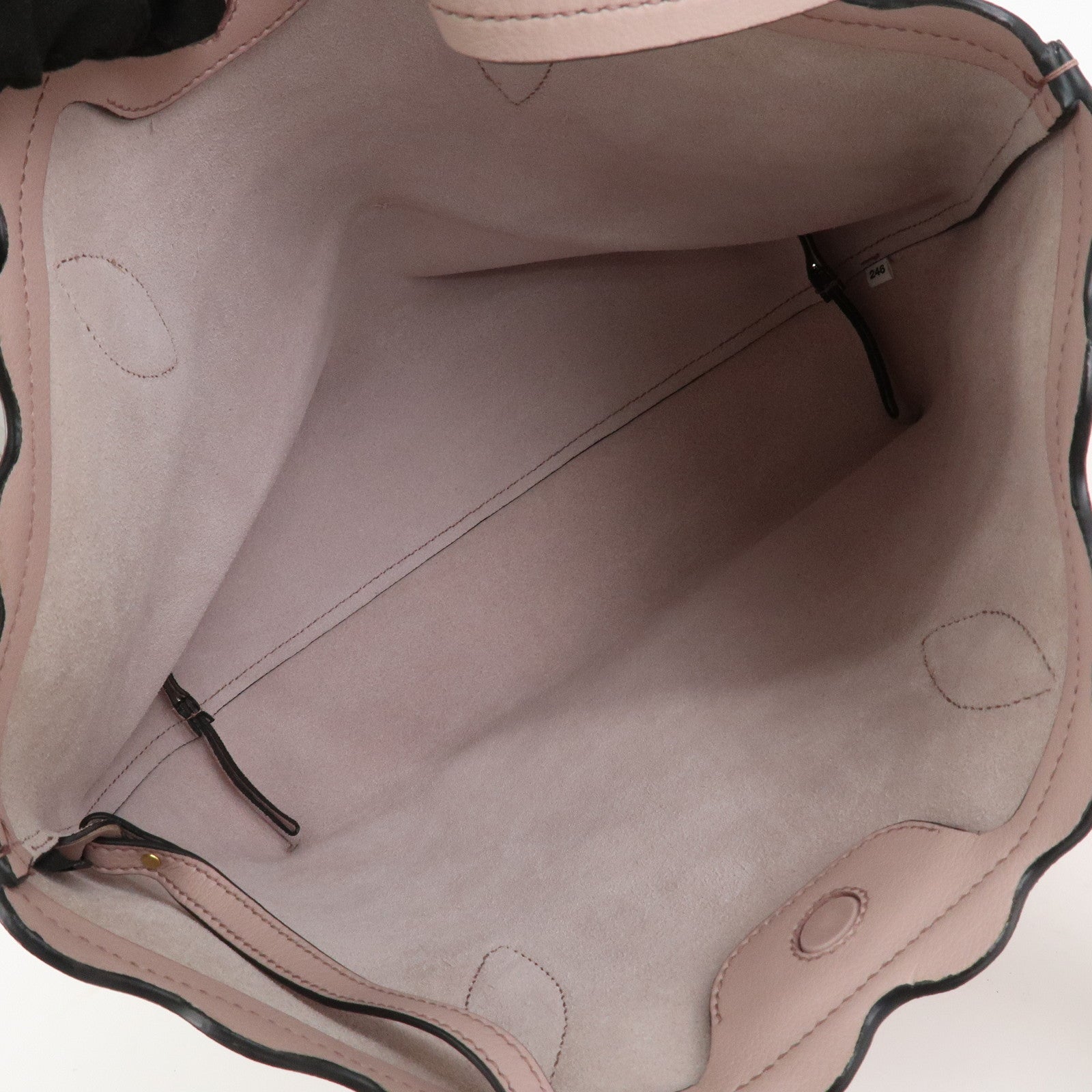 MIU MIU Leather Flower Tote Bag Shoulder Bag Pink 5BG054
