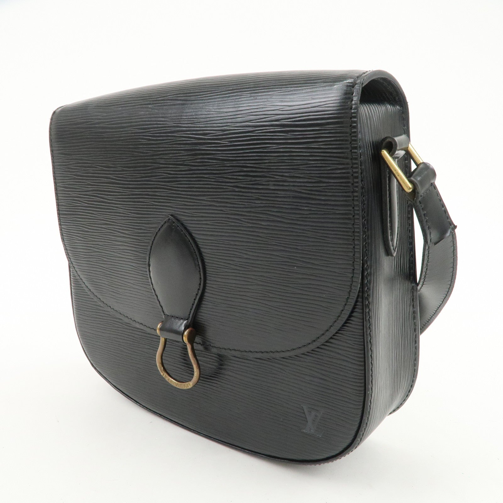 Louis Vuitton Epi Saint Cloud Shoulder Bag Black Noir M52192