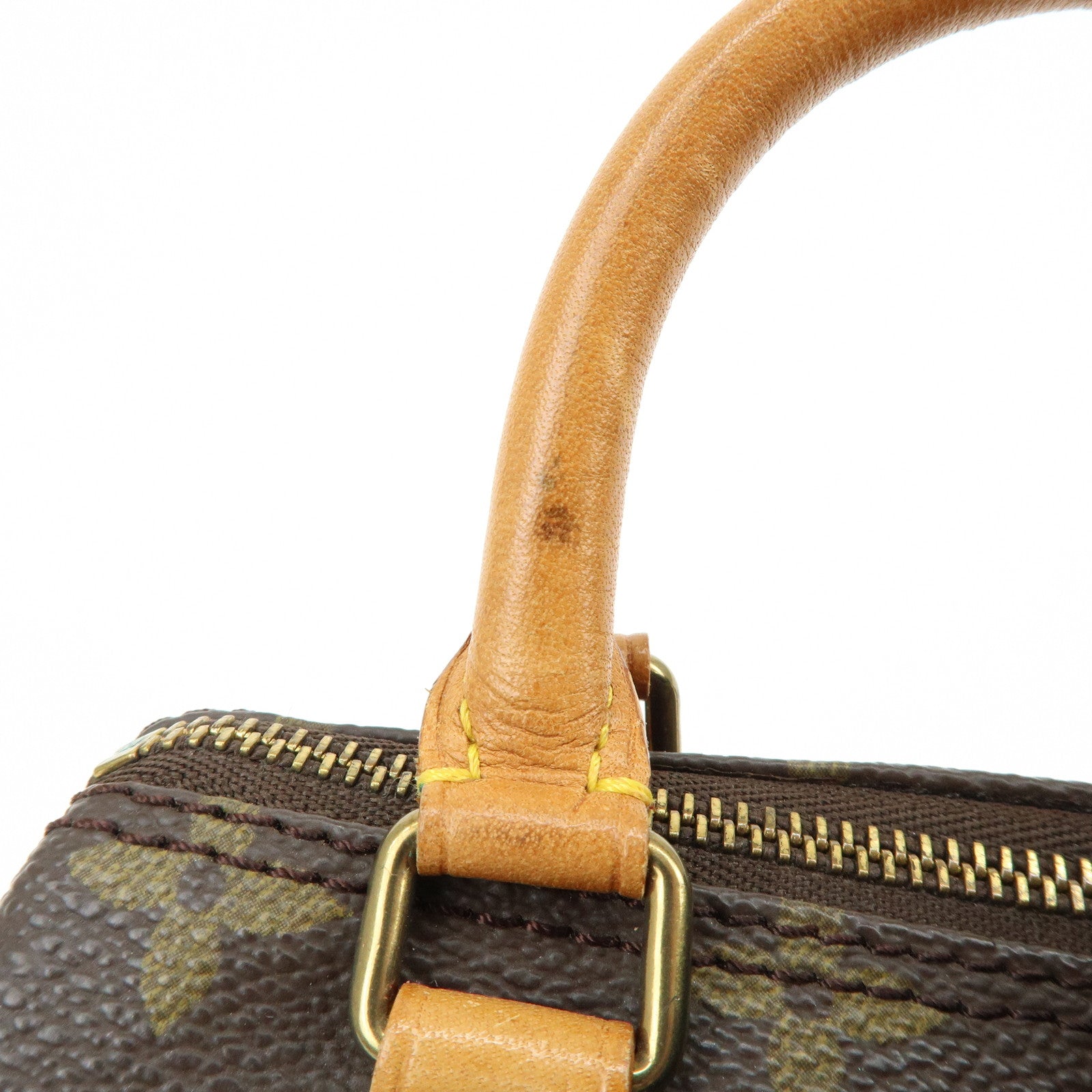 Louis Vuitton Monogram Mini Speedy Hand Bag Brown M41534