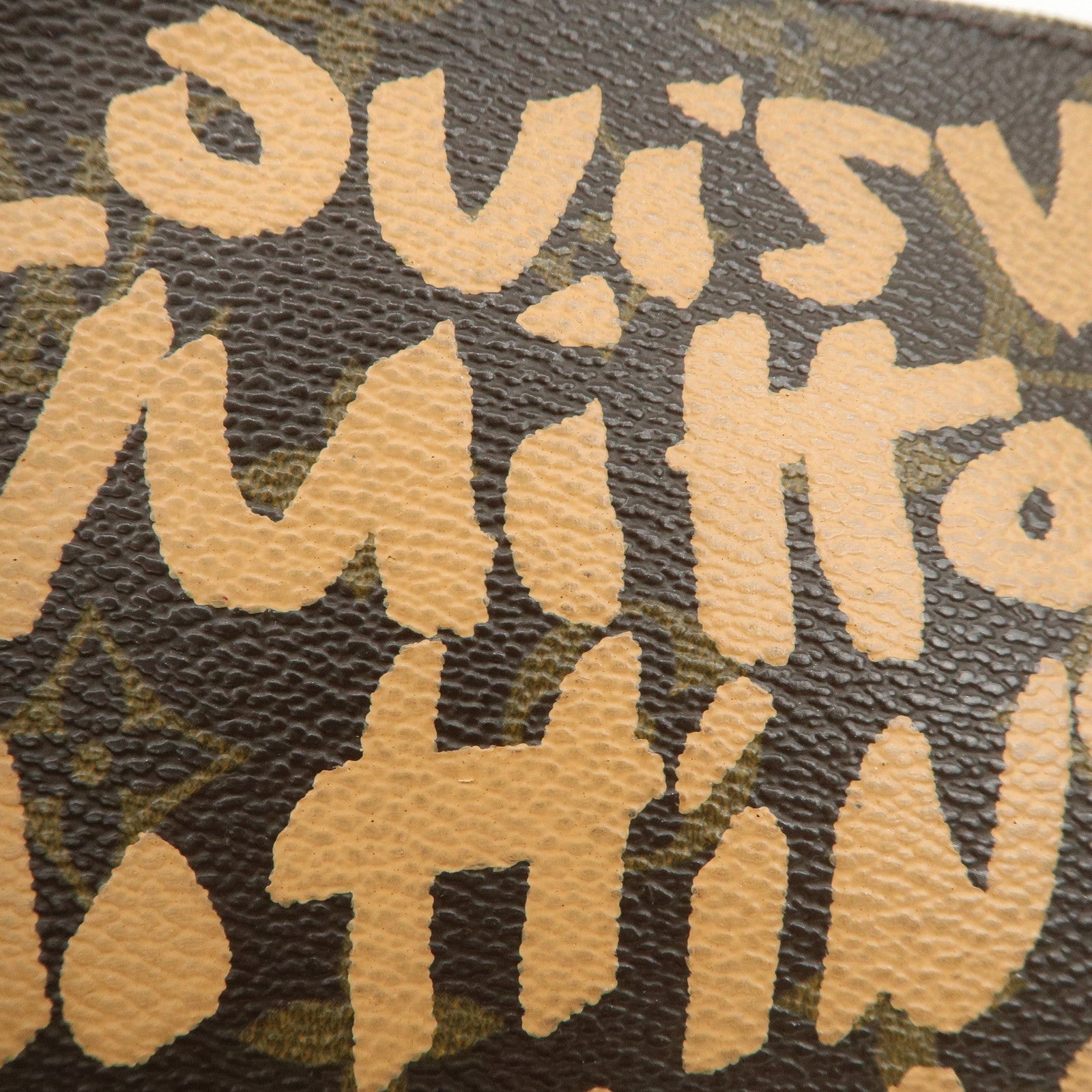 Louis Vuitton Monogram Graffiti Pochette Accessoires Peach M92193