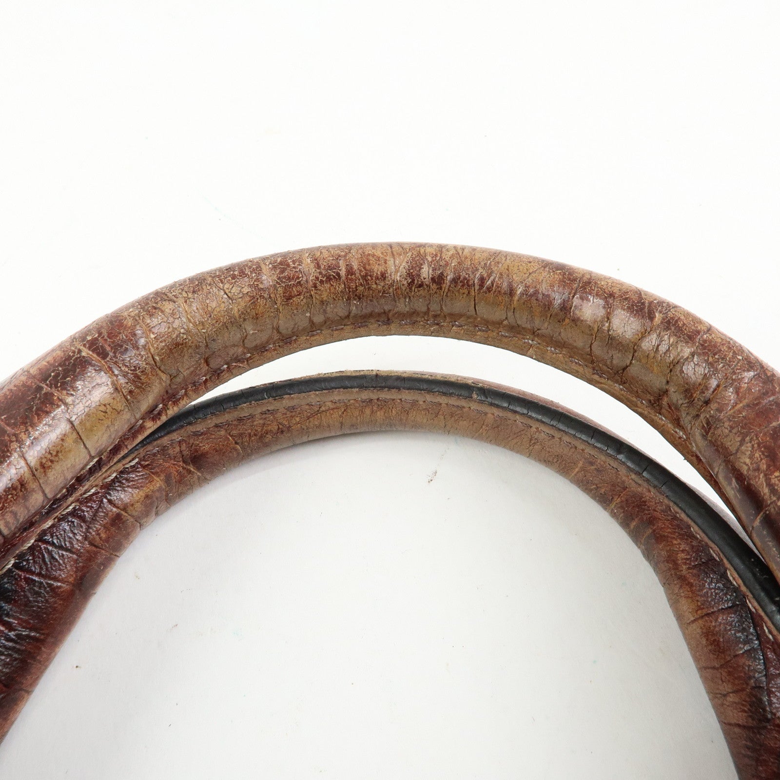 CELINE Macadam Boogie Bag Canvas Leather Hand Bag Brown