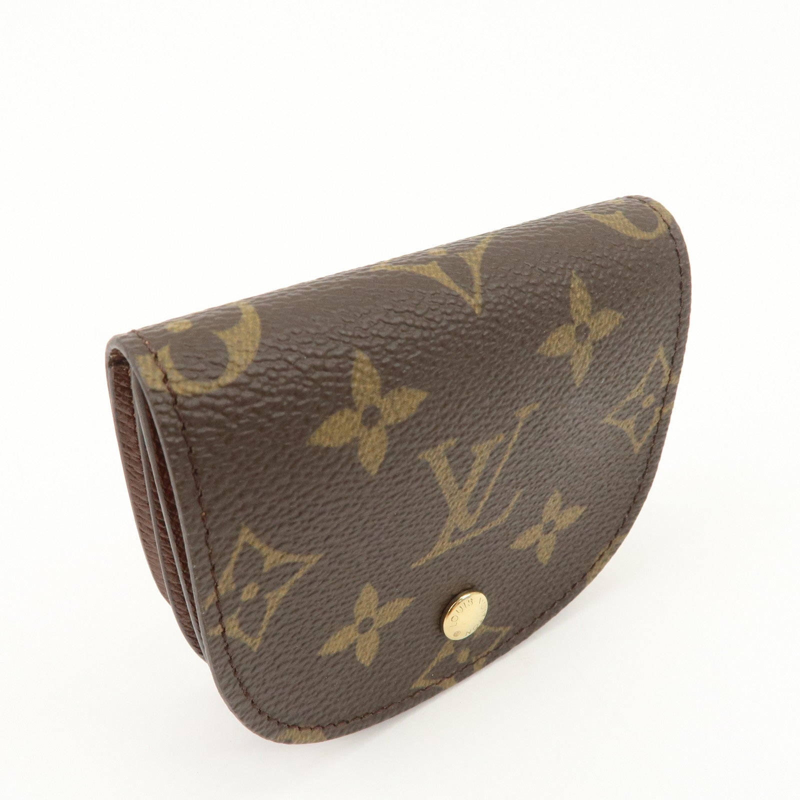 Louis Vuitton Monogram Porte Monnaie Gousset Coin Case M61970