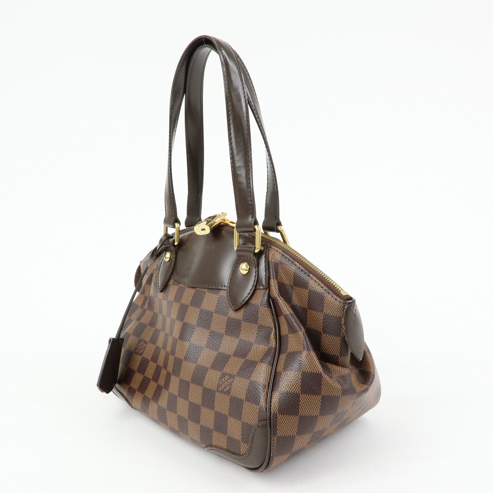Louis Vuitton Damier Ebene Verona PM Hand Bag Brown N41117