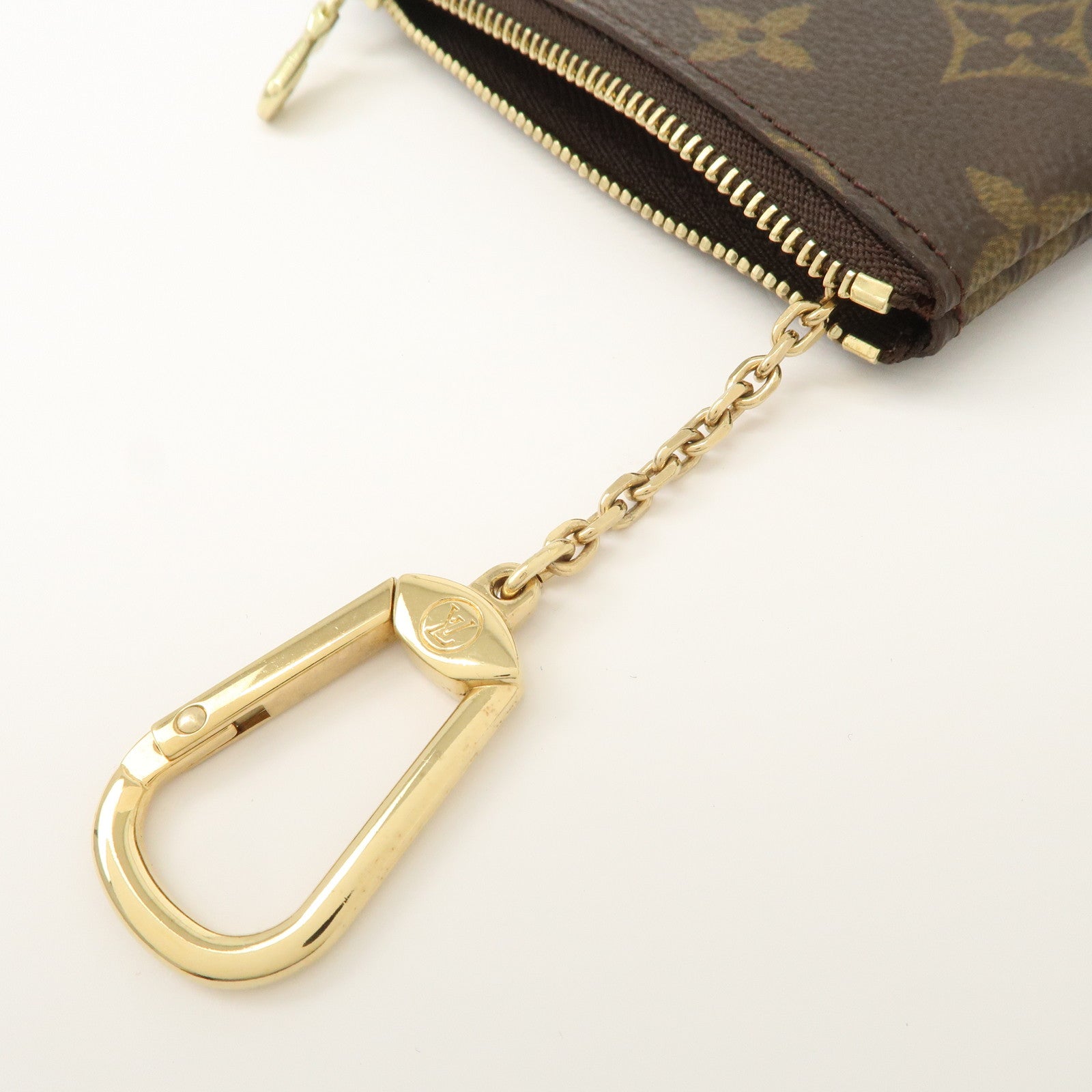 Louis Vuitton Monogram Canvas Pochette Cles Coin Case Brown M62650
