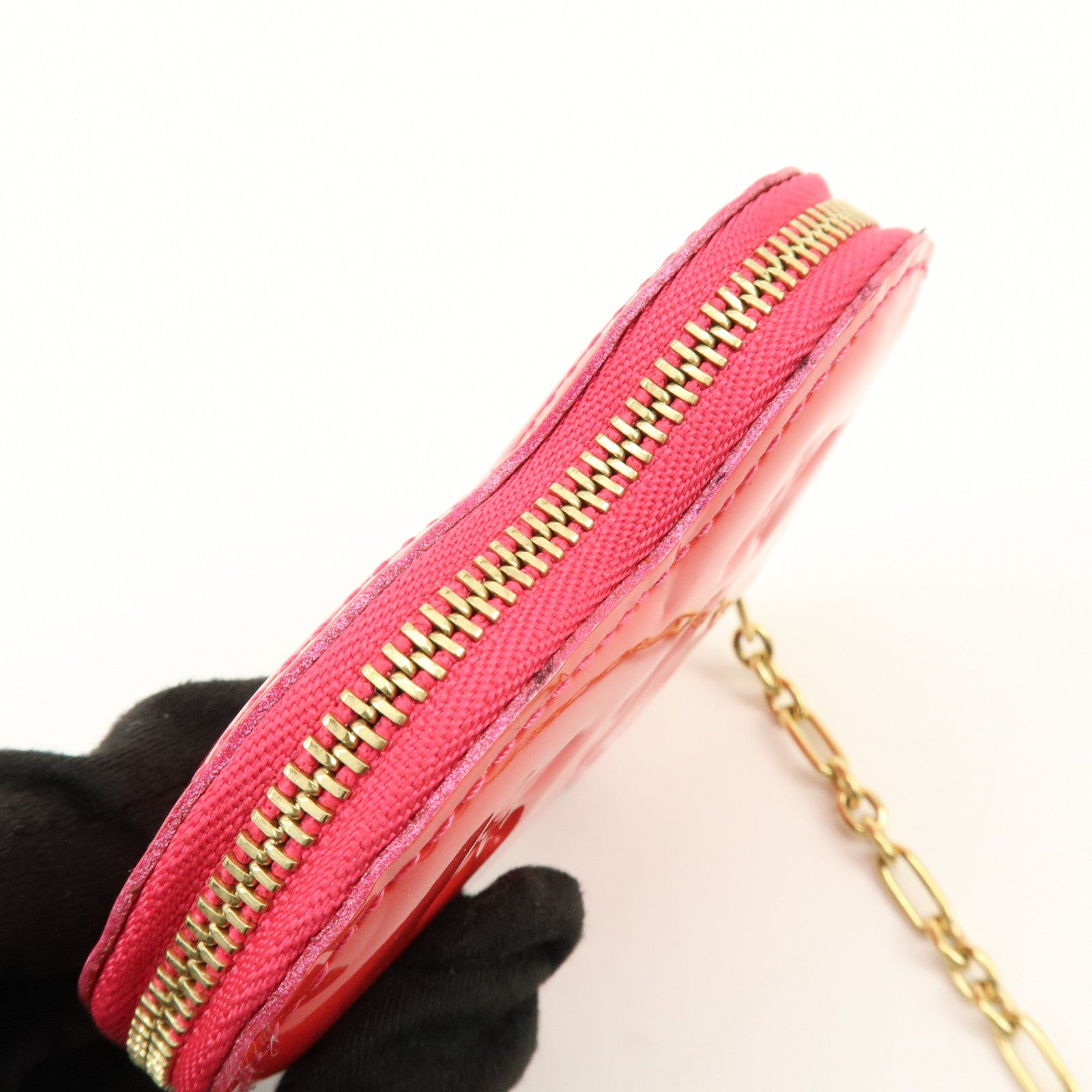 Louis Vuitton Monogram Vernis Porte Monnaie Coeur Coin Case M93657