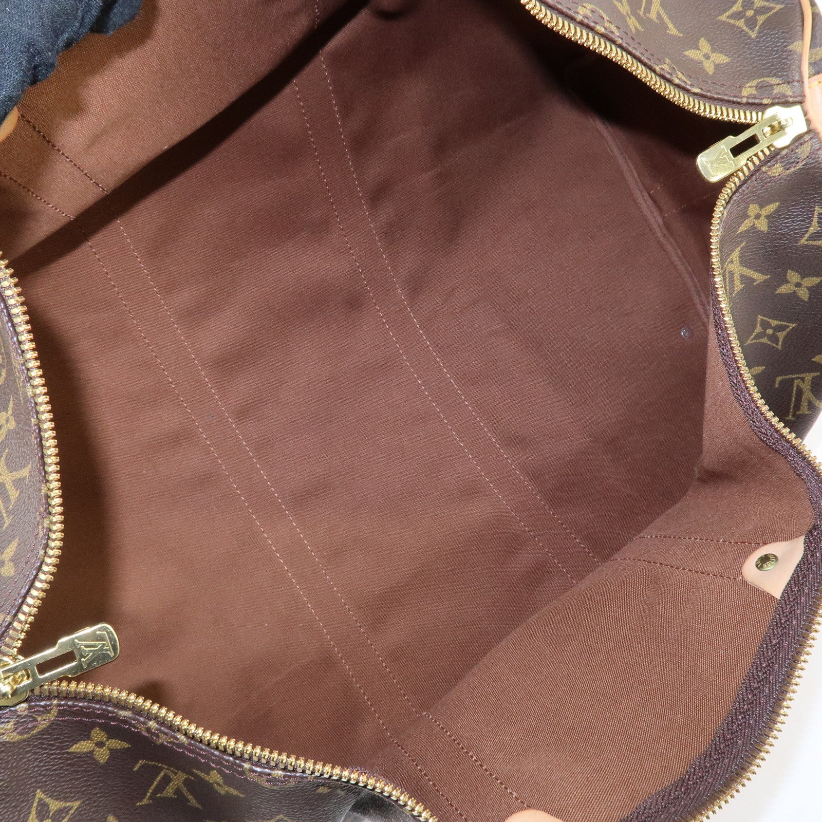 Louis Vuitton Monogram Keep All Bandouliere 50 Boston Bag Brown M41416 Used