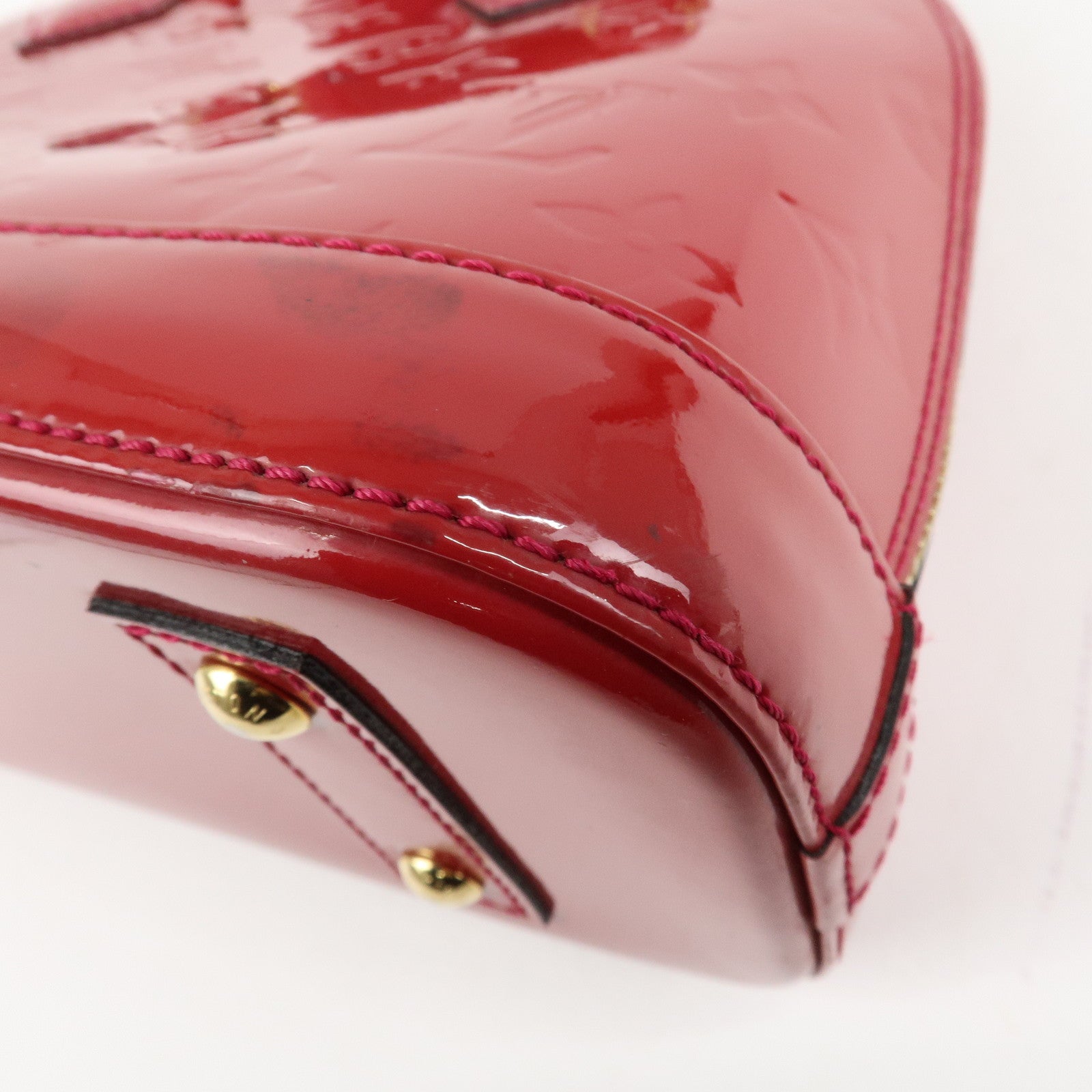 Louis Vuitton Monogram Vernis Alma BB 2Way Bag Rose Indien M91771 Used