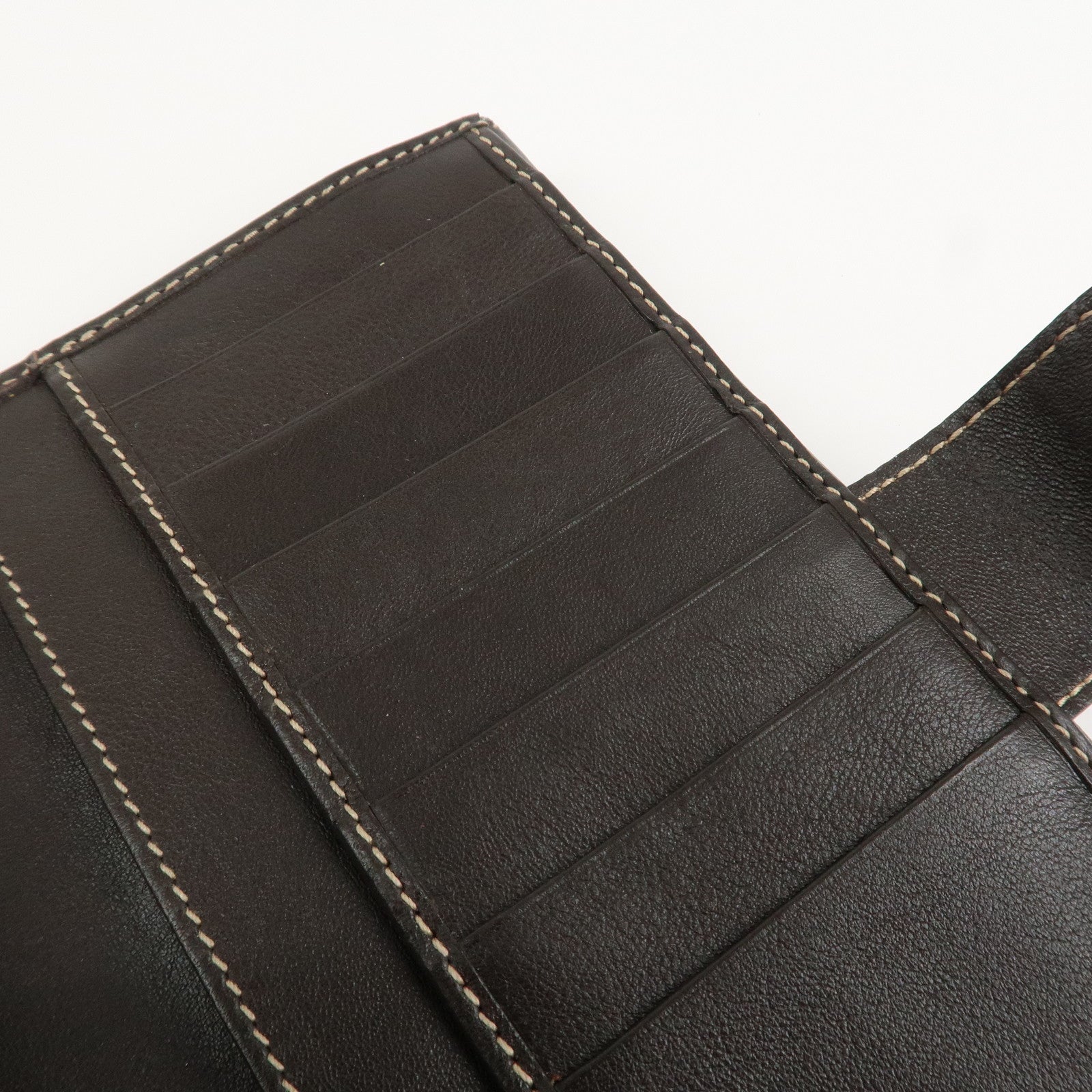 GUCCI Lovely Heart GG Canvas Bi-fold Long Wallet Beige Brown 203550