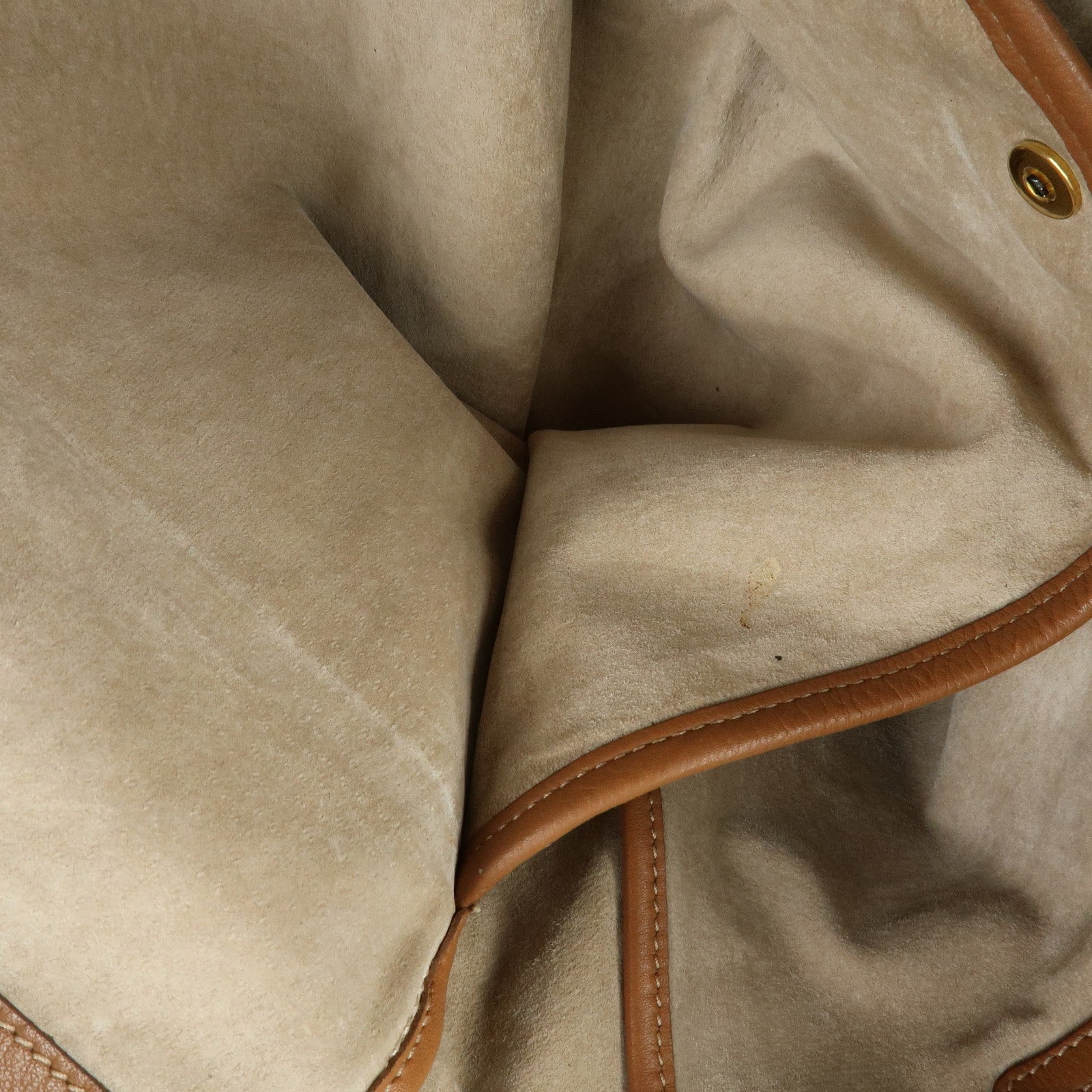 PRADA Logo Leather 2Way Tote Bag Shoulder Bag Brown BN1713