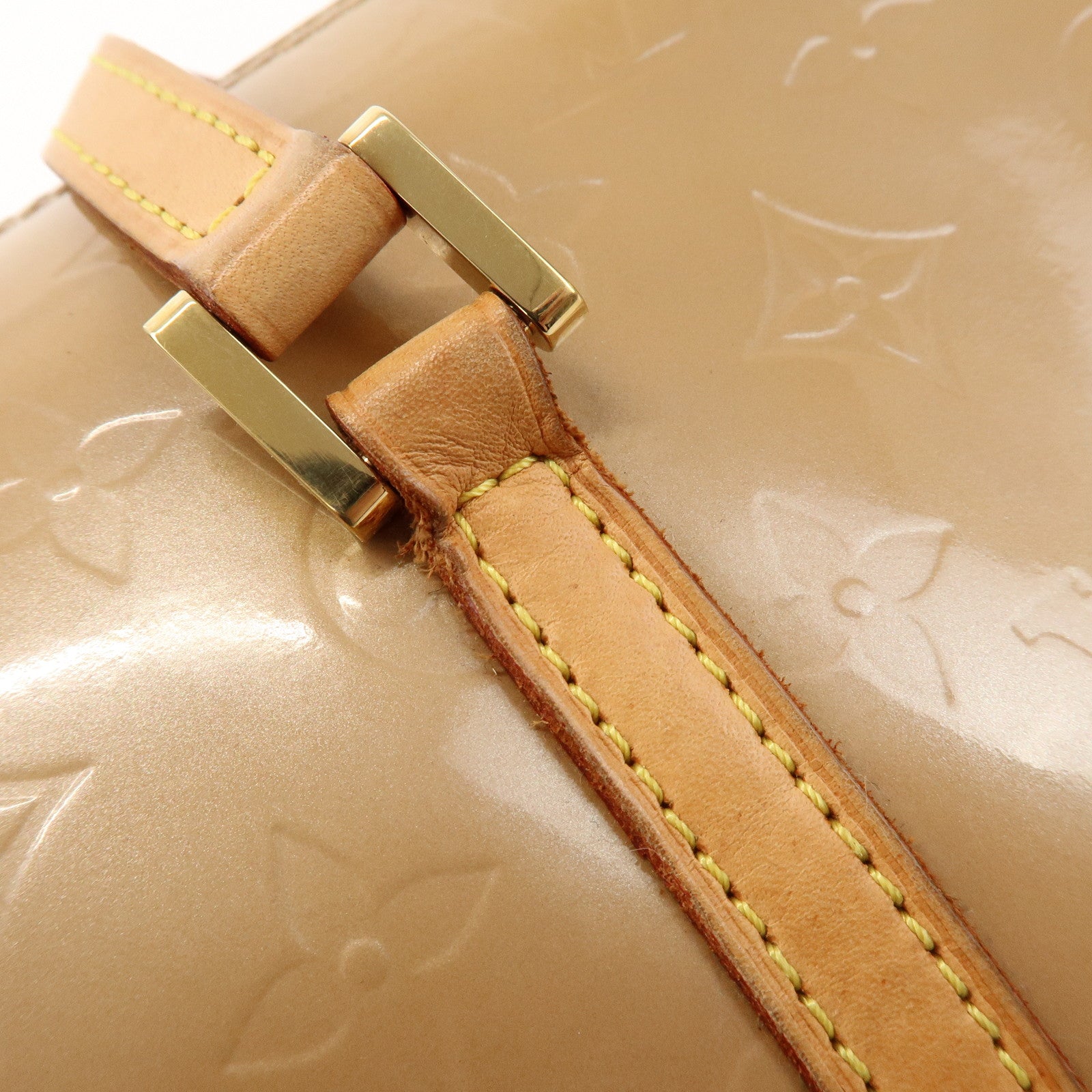 Louis Vuitton Monogram Vernis Bedford Hand Bag Noisette M91329