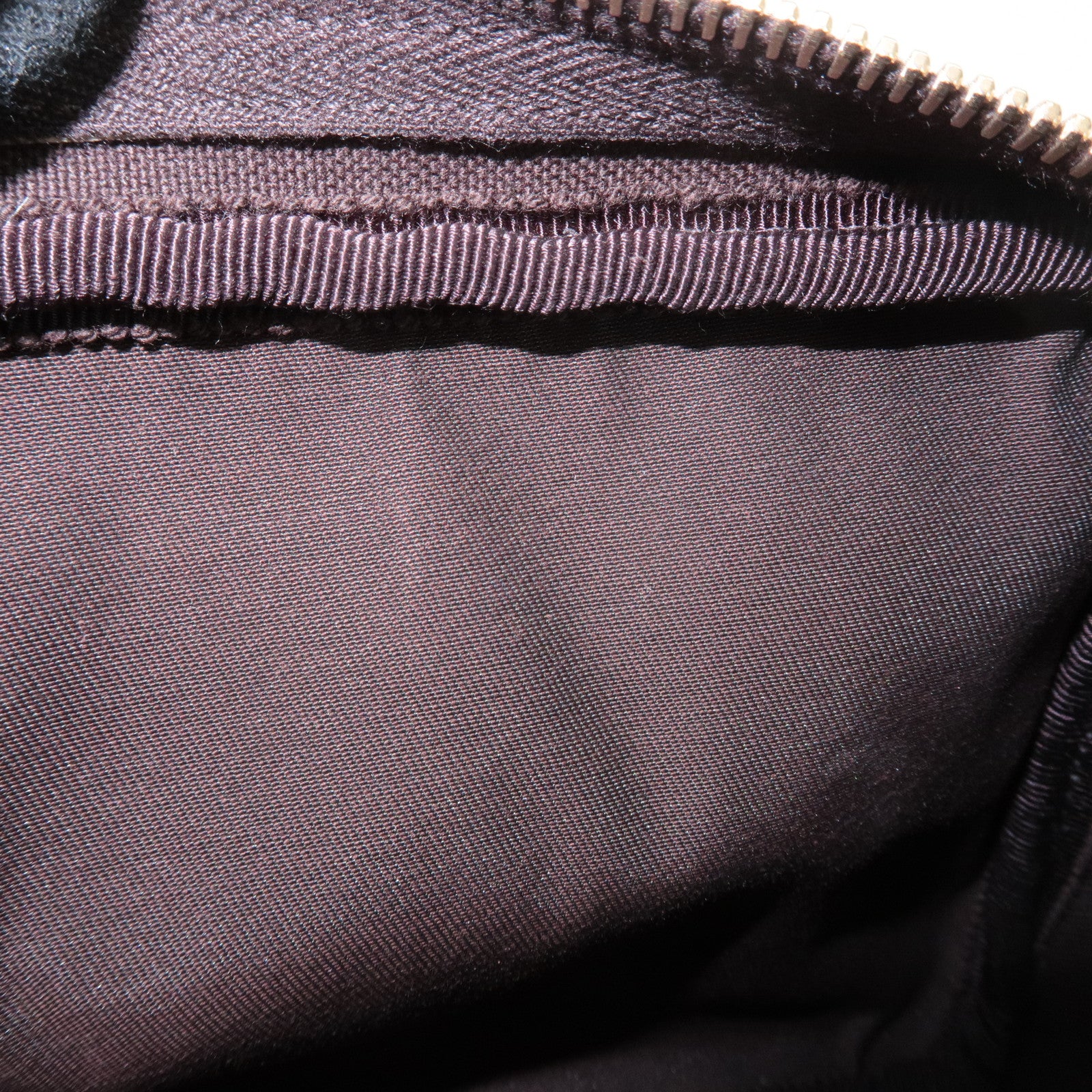 GUCCI GG Supreme Leather Shoulder Bag Beige Dark Brown 201447 Used