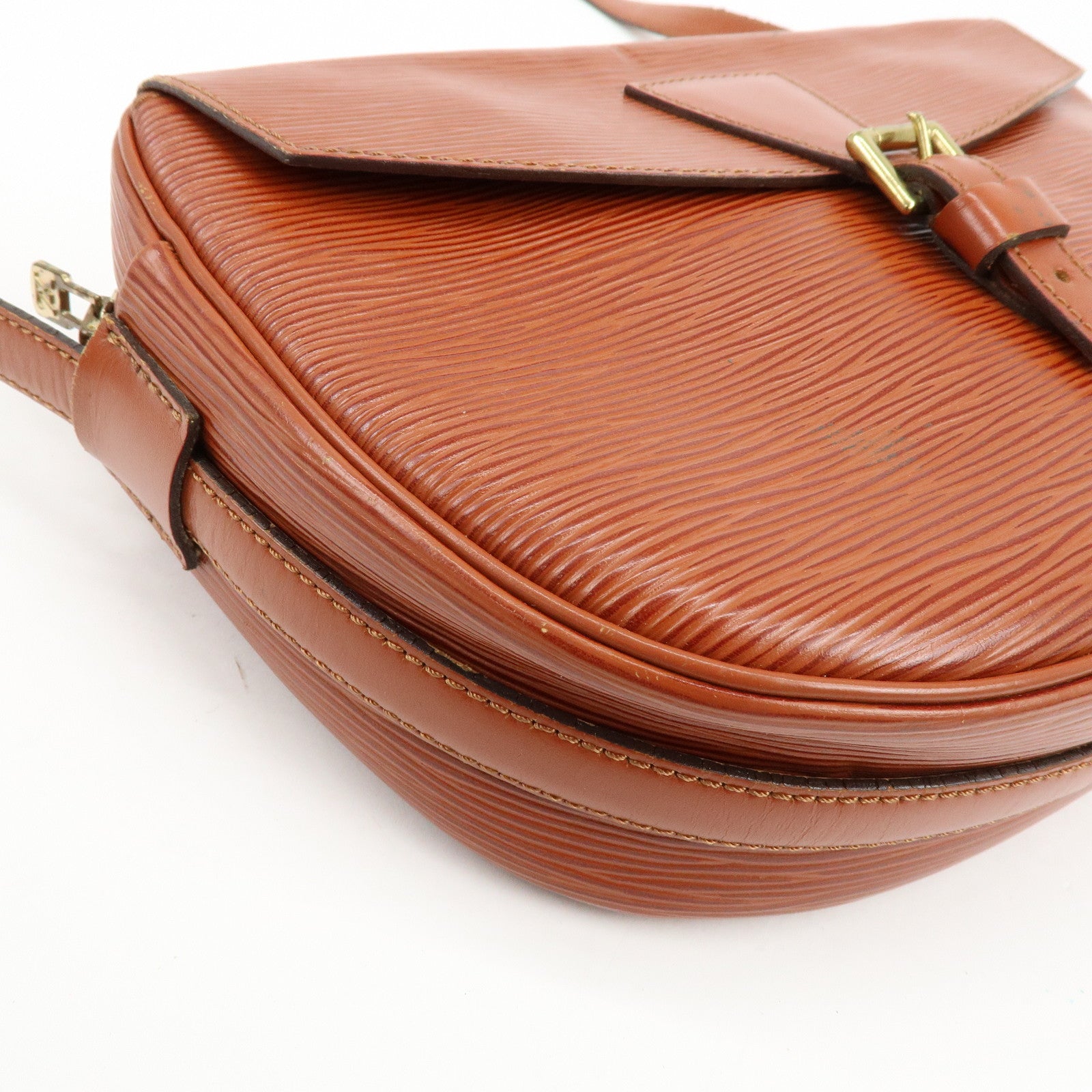 Louis Vuitton Epi Jeune Fille Shoulder Bag Kenya Brown M52153