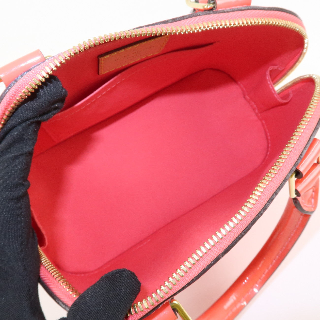 Louis Vuitton Monogram Vernis Alma BB 2Way Bag Rose Rich M90259 Used