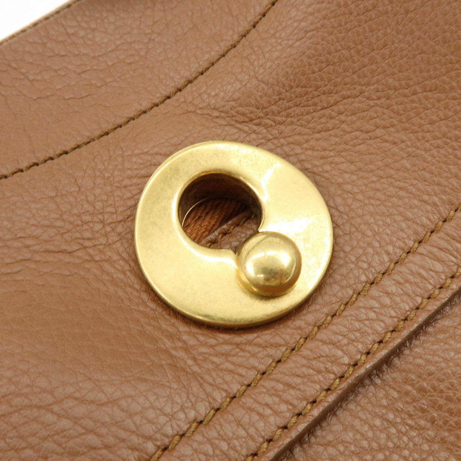 SAINT LAURENT PARIS Muse Two Leather Canvas 2WAY Bag Brown 229680