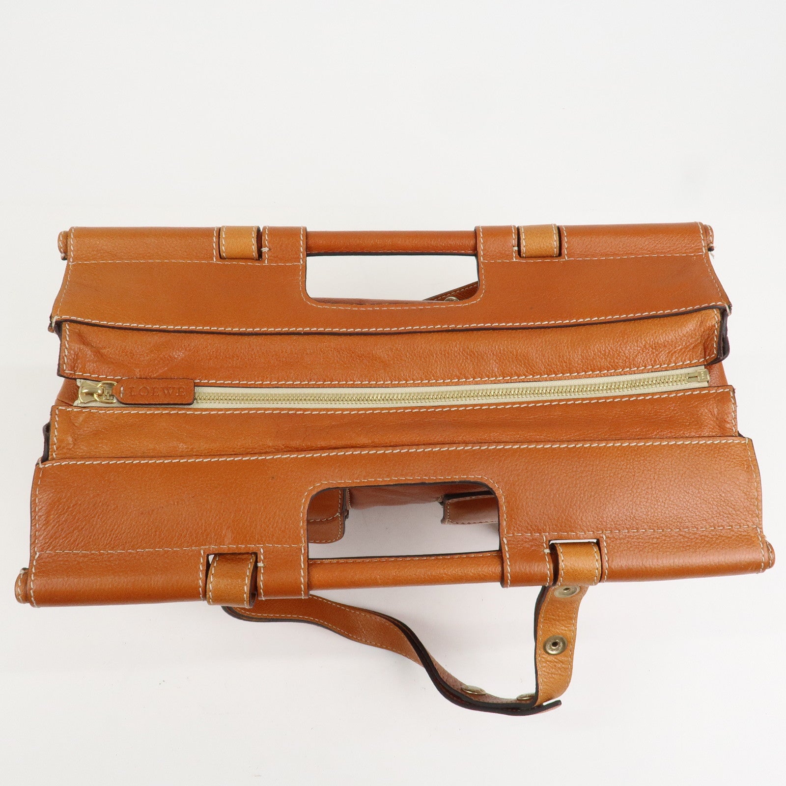 LOEWE Leather Candy 2Way Bag Shoulder Bag Hand Bag Brown