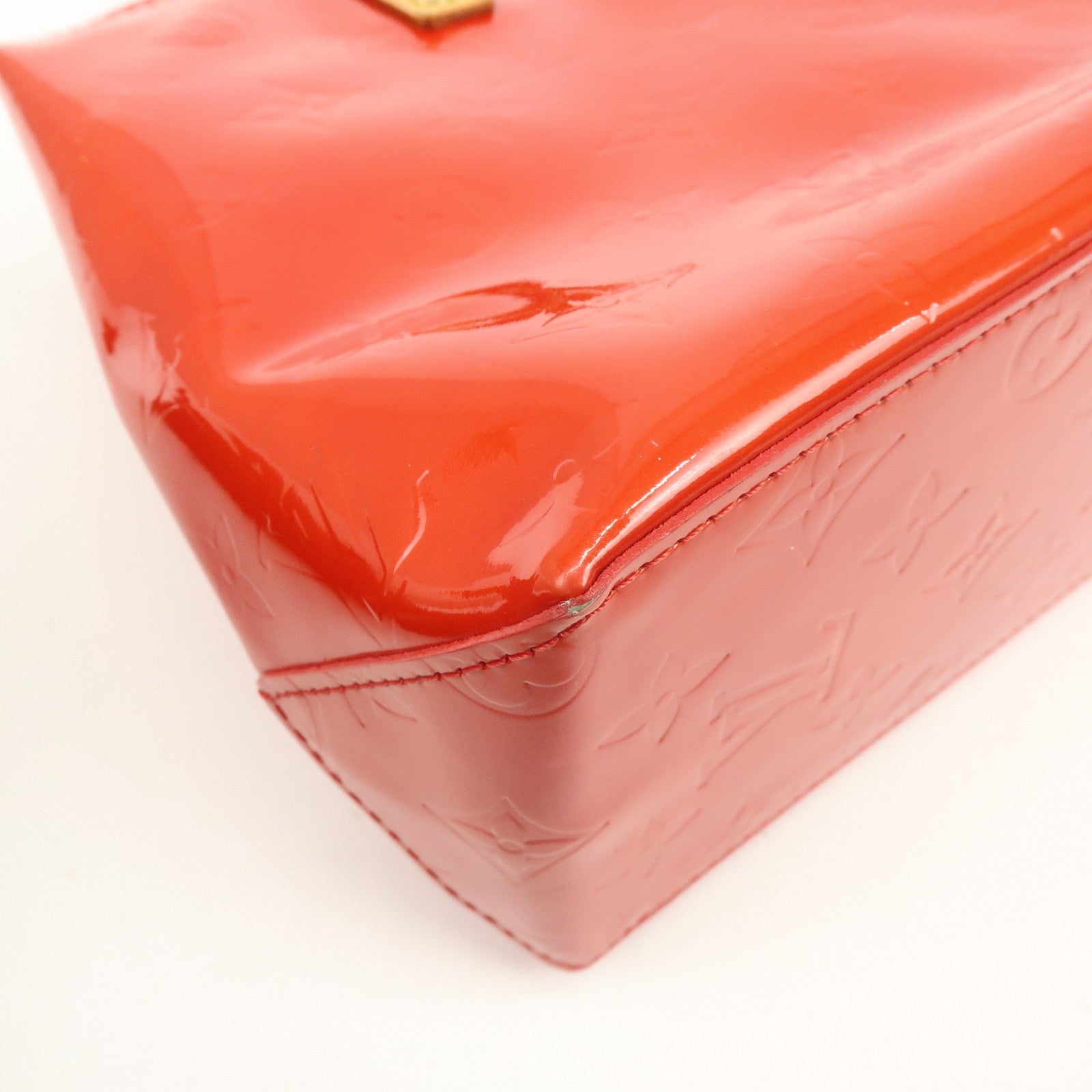 Louis Vuitton Monogram Vernis Lead PM Hand Bag Pomme d'Amour M91990