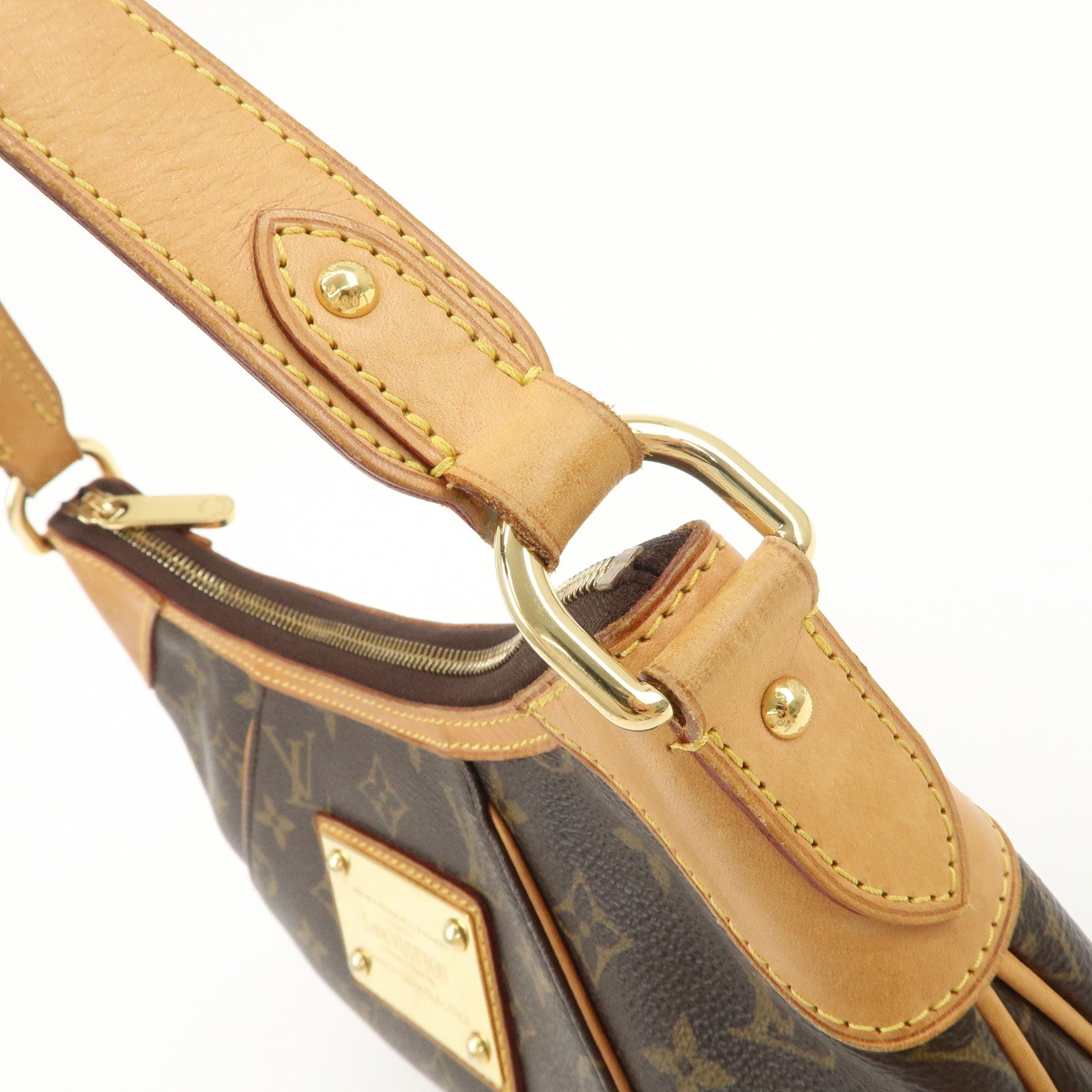 Louis Vuitton Monogram Thames PM Shoulder Bag Brown M56384 Used