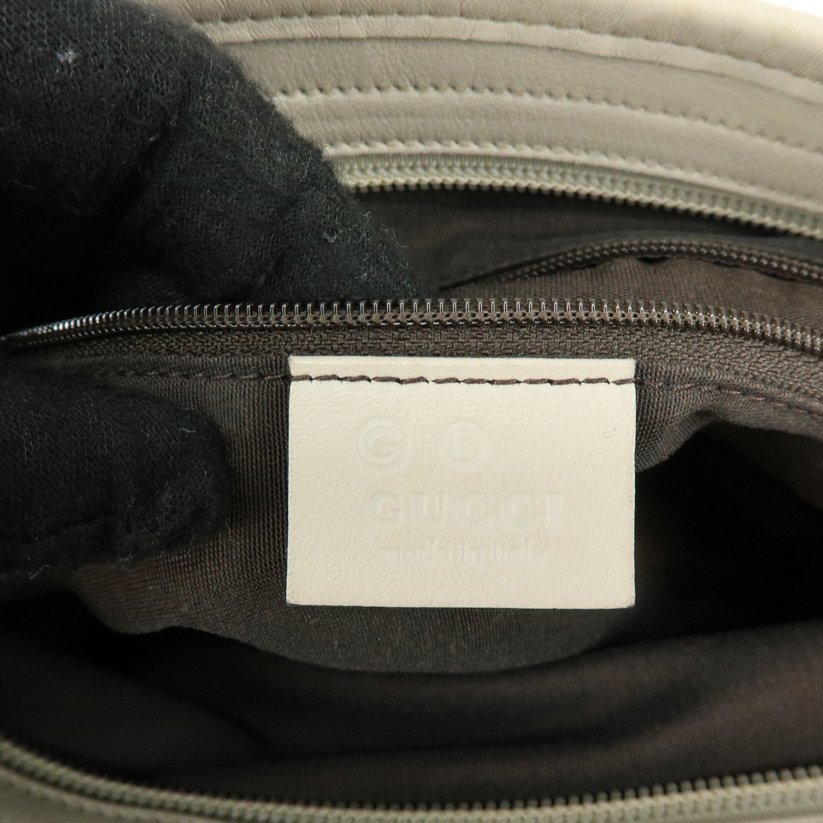 GUCCI GG Canvas Leather Shoulder Crossbody Bag Beige White 388924