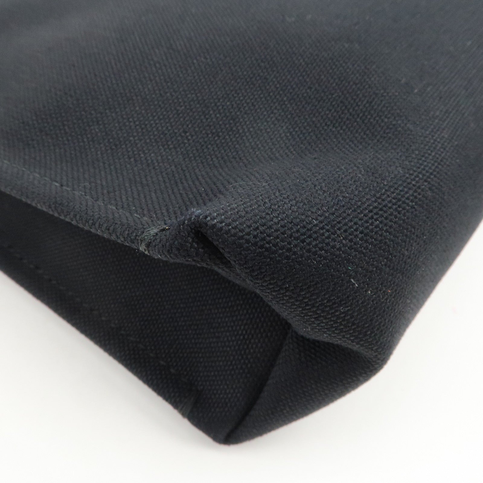 Ferragamo Canvas Leather Tote Bag Shoulder Bag Black