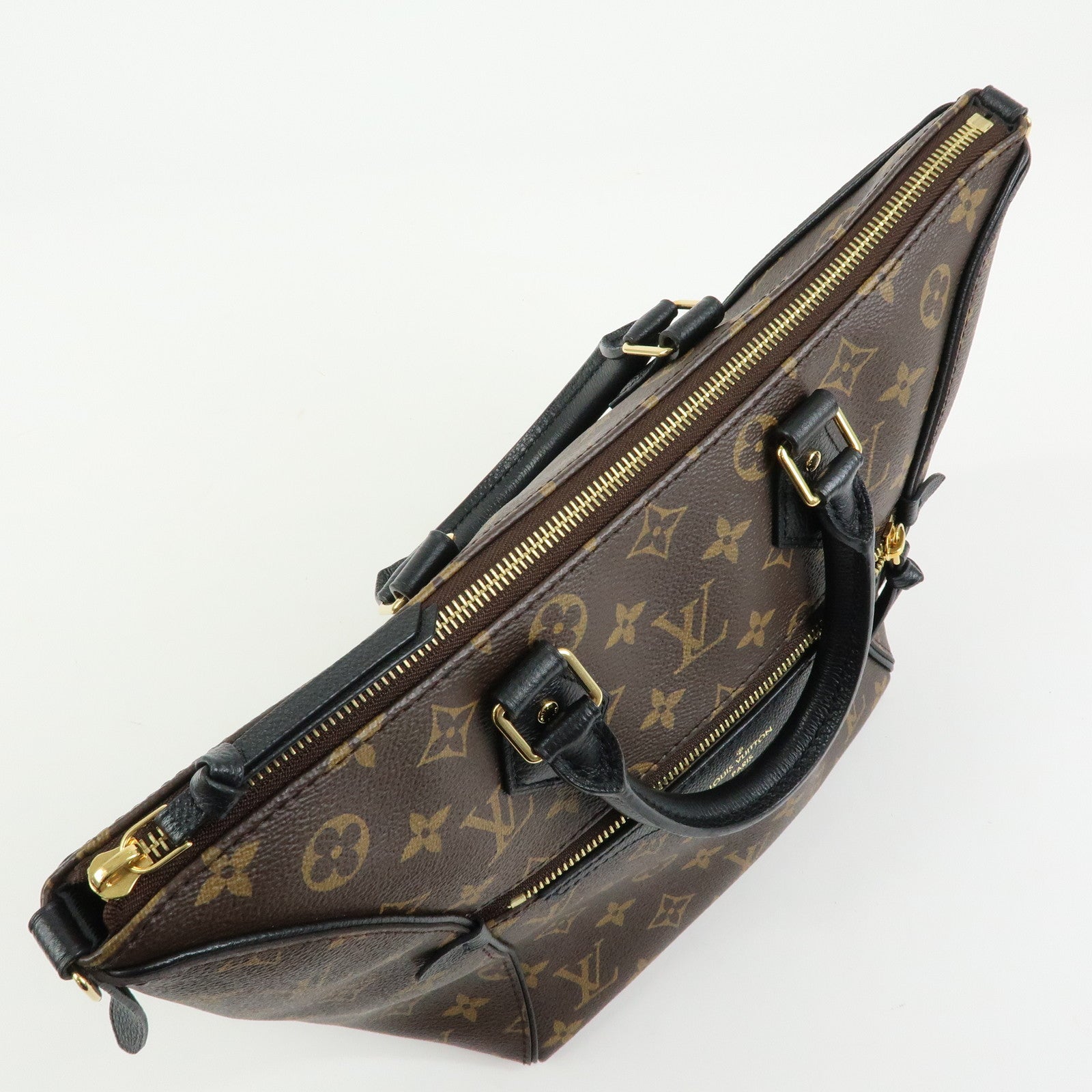 Louis Vuitton Monogram Canvas Leather Tournelle PM 2Way Bag M44057