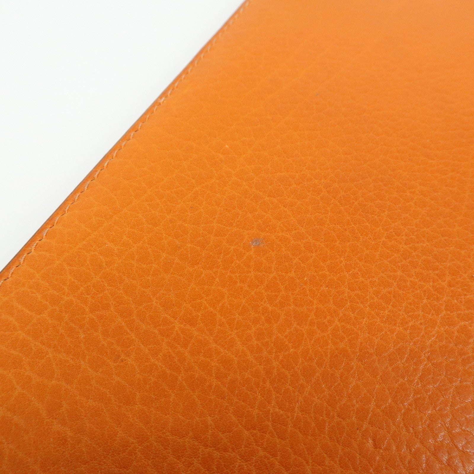 HERMES Togo Leather Agenda Cover Planner Cover □I Stamped Orange