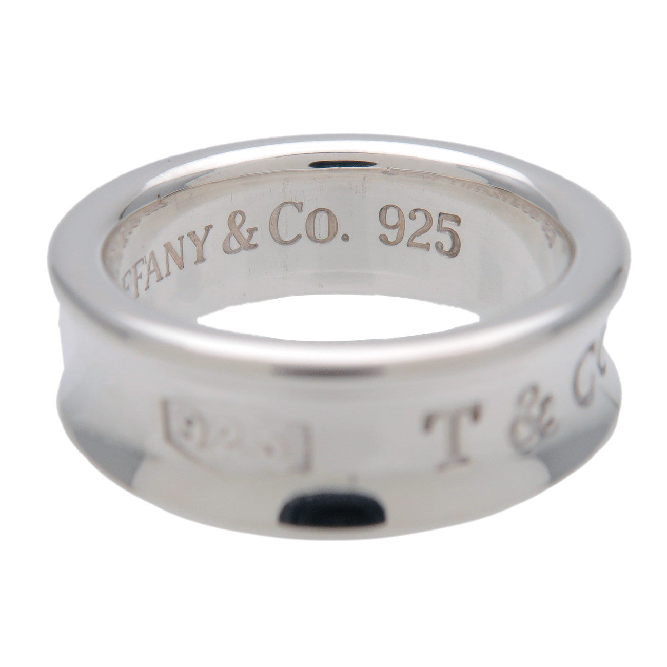 Tiffany & Co 1837 Narrow Ring Medium SV925 Silver US5 EU49 HK10.5