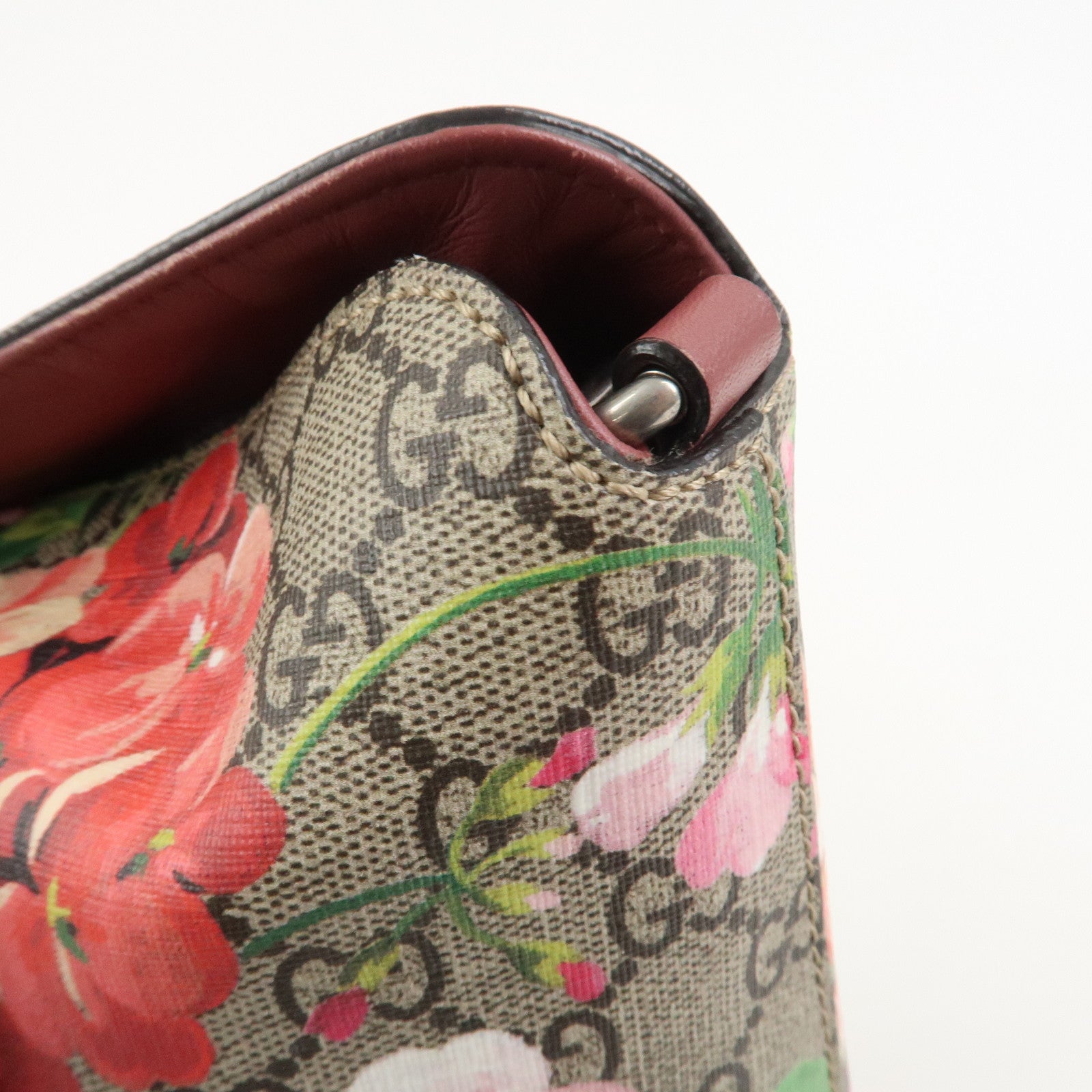 GUCCI GG Blooms GG Supreme 2Way Hand Shoulder Bag Floral 429147