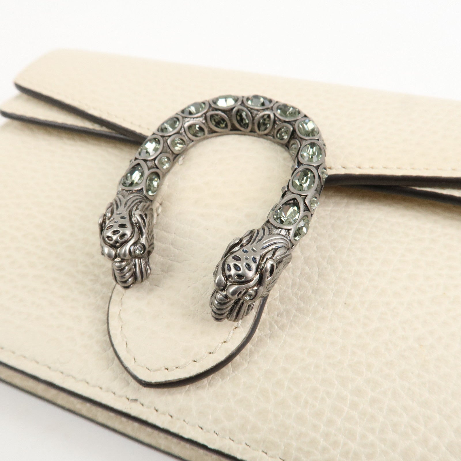 GUCCI Dionysus Super Mini Bag Leather Chain Shoulder Bag 476432 Used