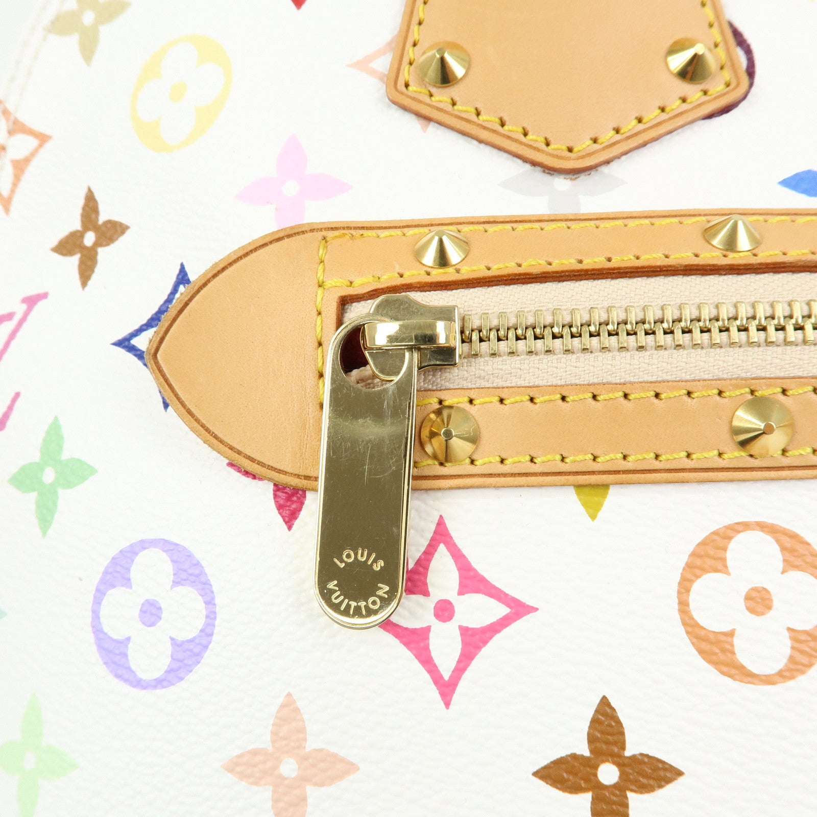 Louis Vuitton Monogram Multicolor Alma PM Hand Bag Blanc M92647