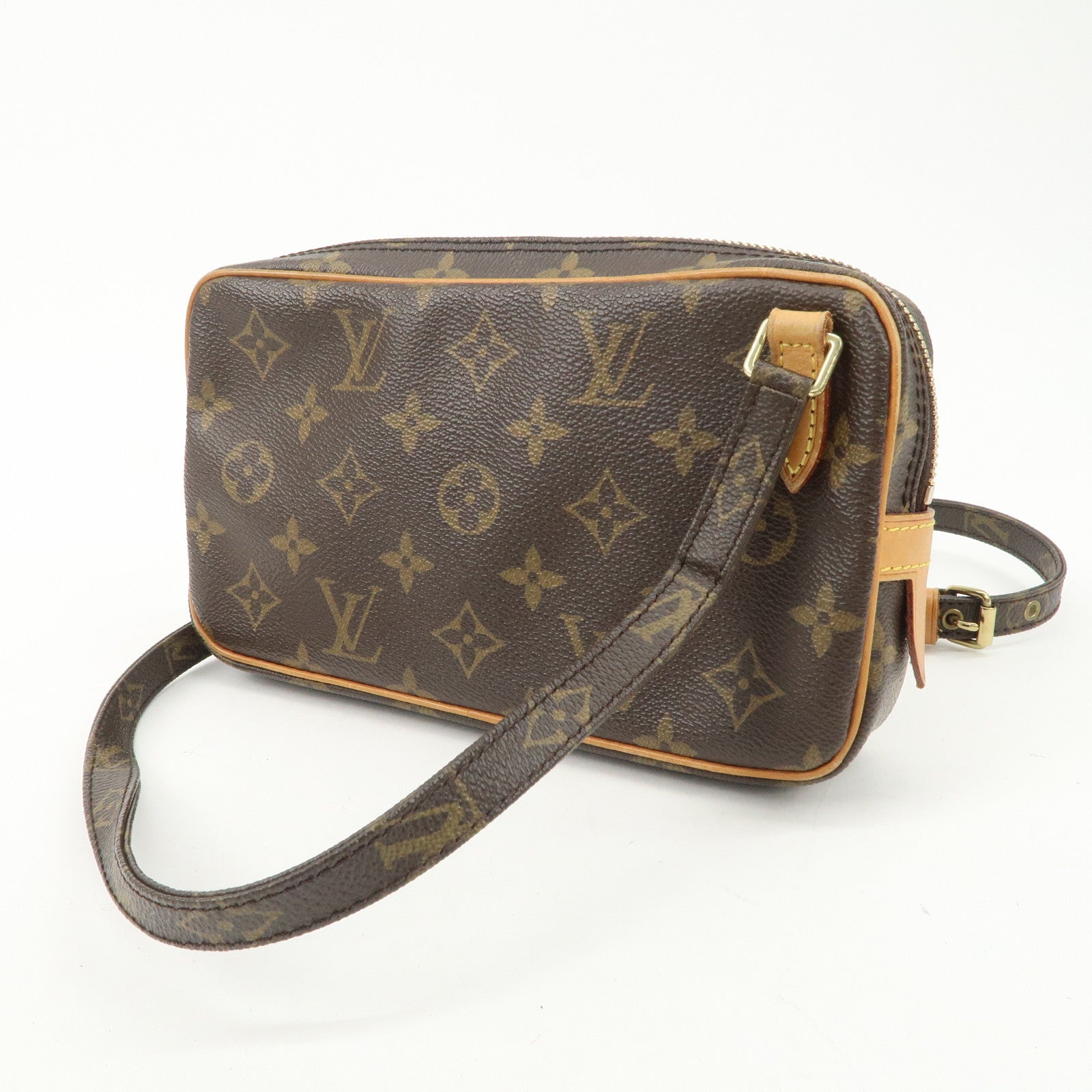 Louis Vuitton Monogram Pochette Marly Bandouliere Bag Brown M51828