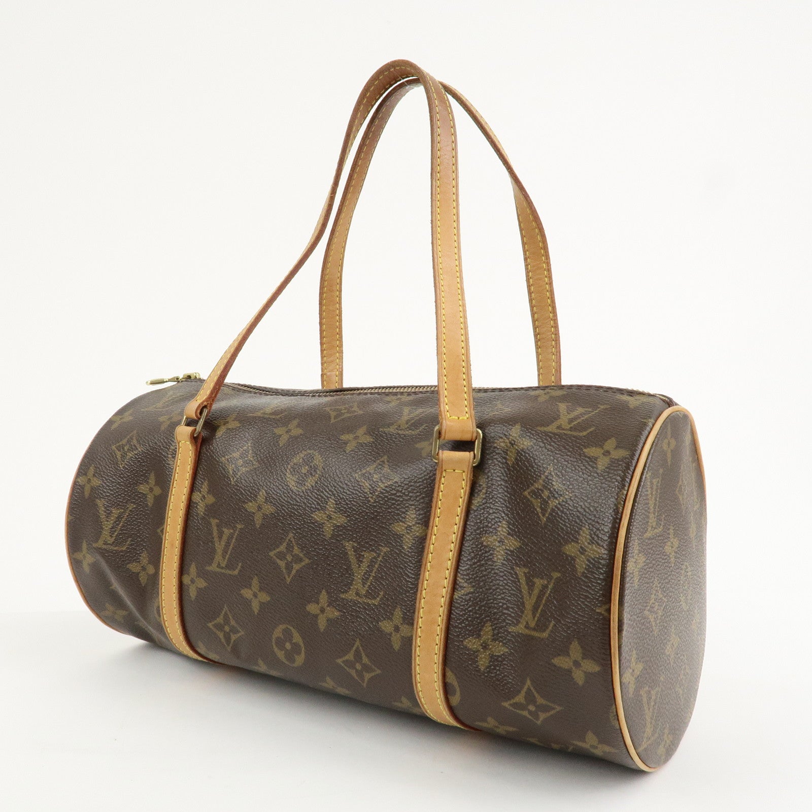 Louis Vuitton Monogram Papillon 30 Hand Bag New Style Brown M51385