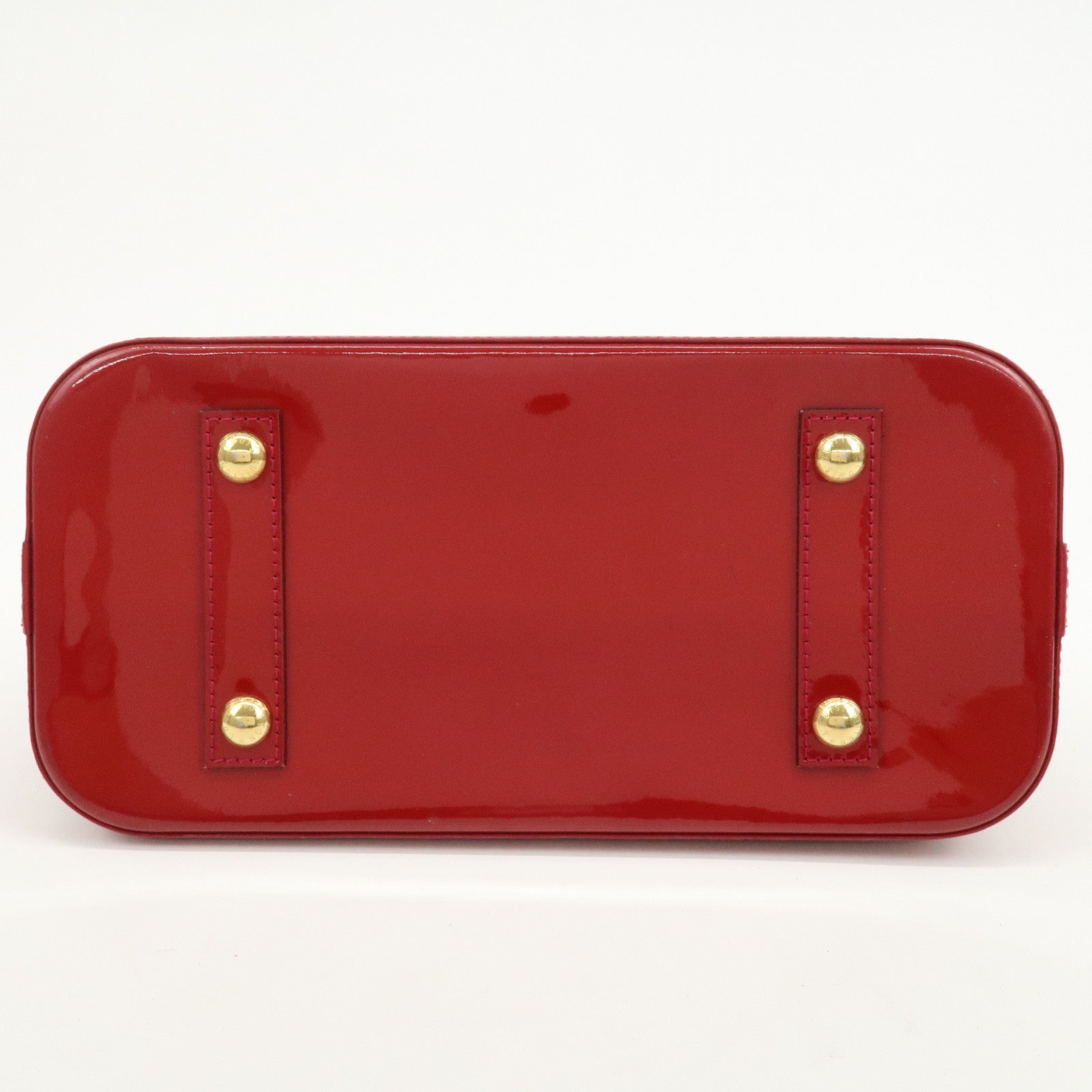 Louis Vuitton Monogram Vernis Leather Alma PM Hand Bag Rouge M91693