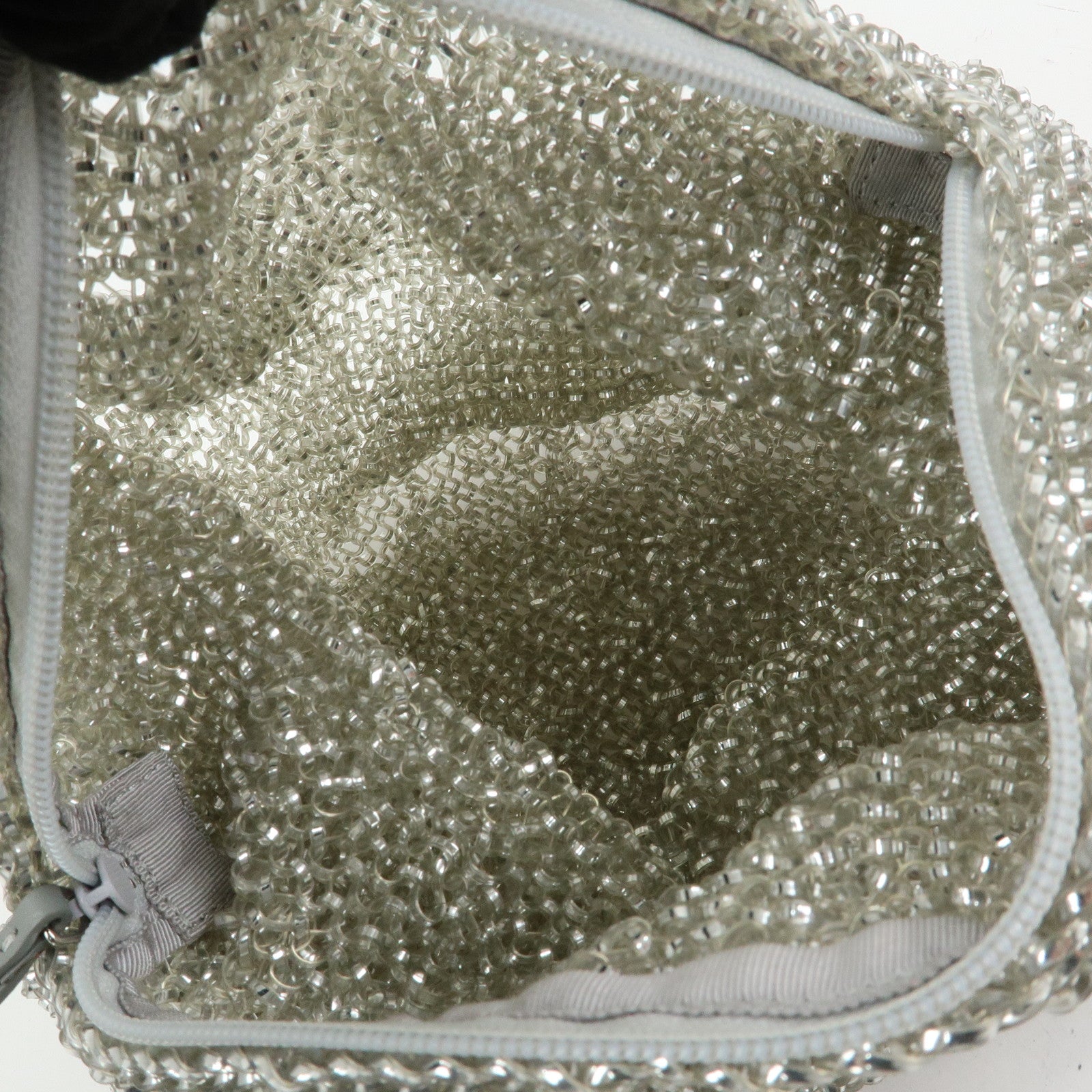 ANTEPRIMA PVC Wire Bag Hand Bag Shoulder Bag Mini Bag Charm Silver