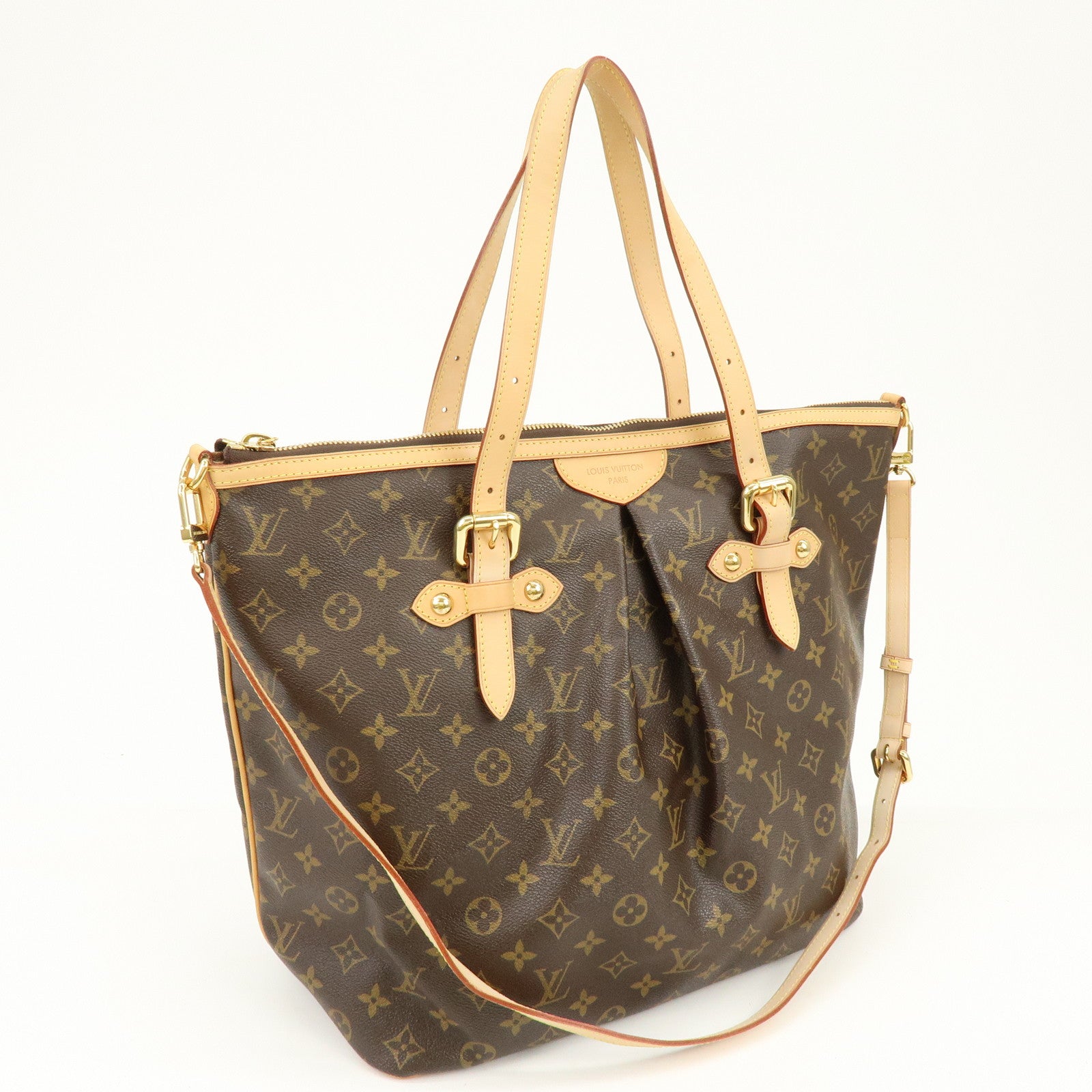 Louis Vuitton Monogram Palermo GM 2Way Hand Bag Brown M40146
