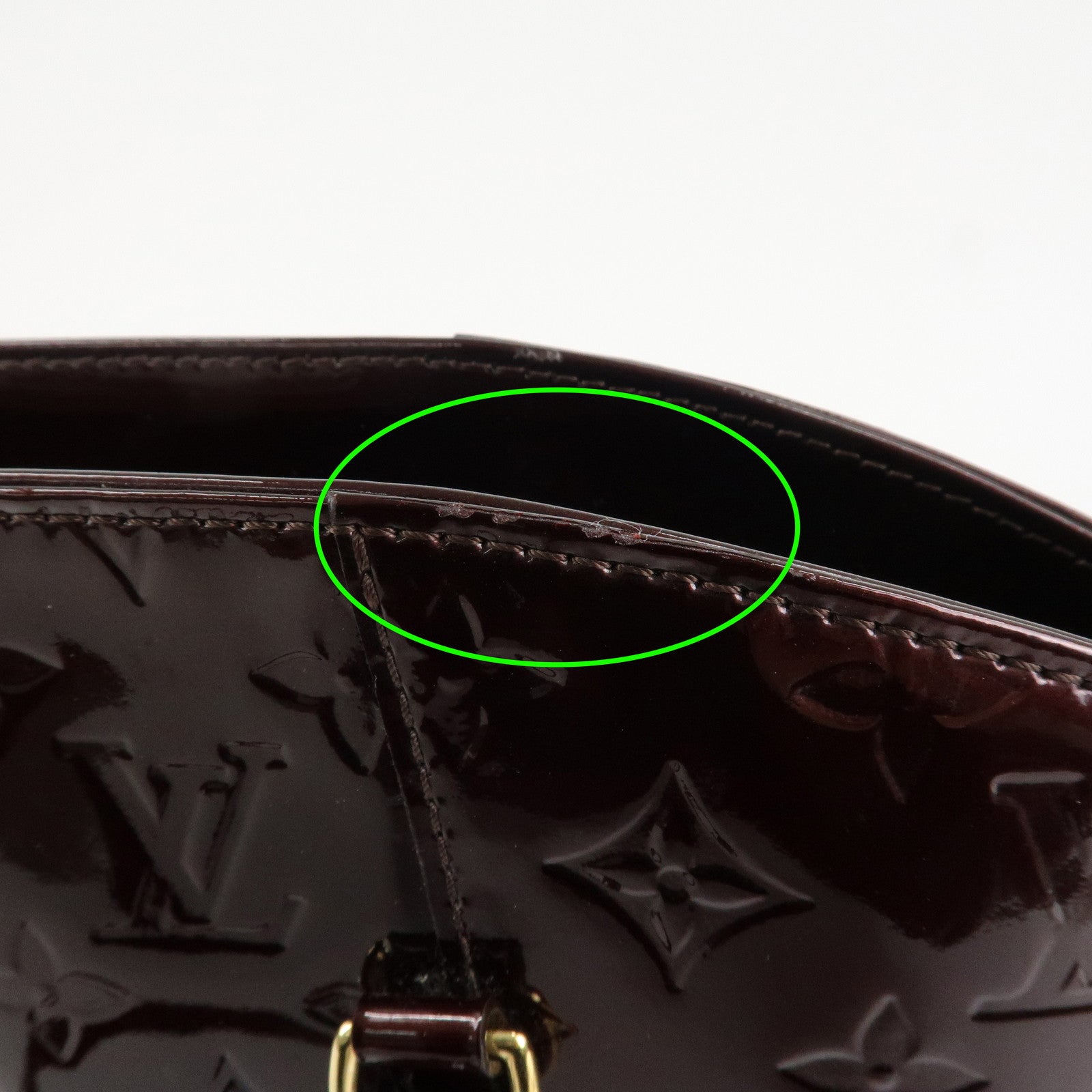 Louis Vuitton Monogram Vernis Avalon MM Tote Bag Amarante M91567 Used