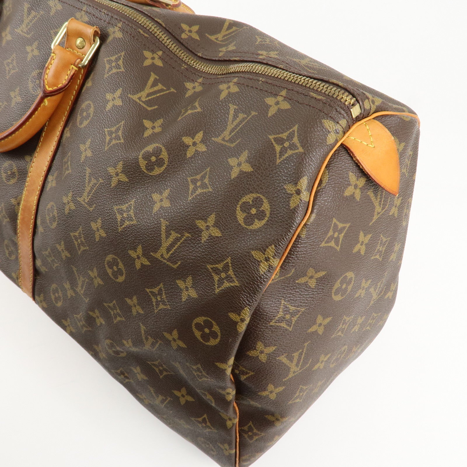 Louis Vuitton Monogram Keep All 60 Boston Bag Brown M41422 Used
