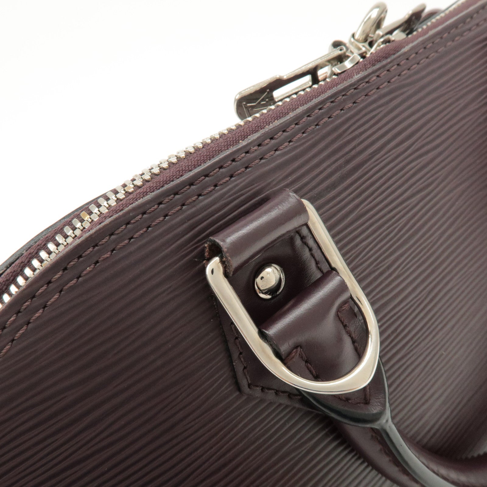 Louis Vuitton Epi Leather Alma PM Hand Bag Cassis M5280K Used