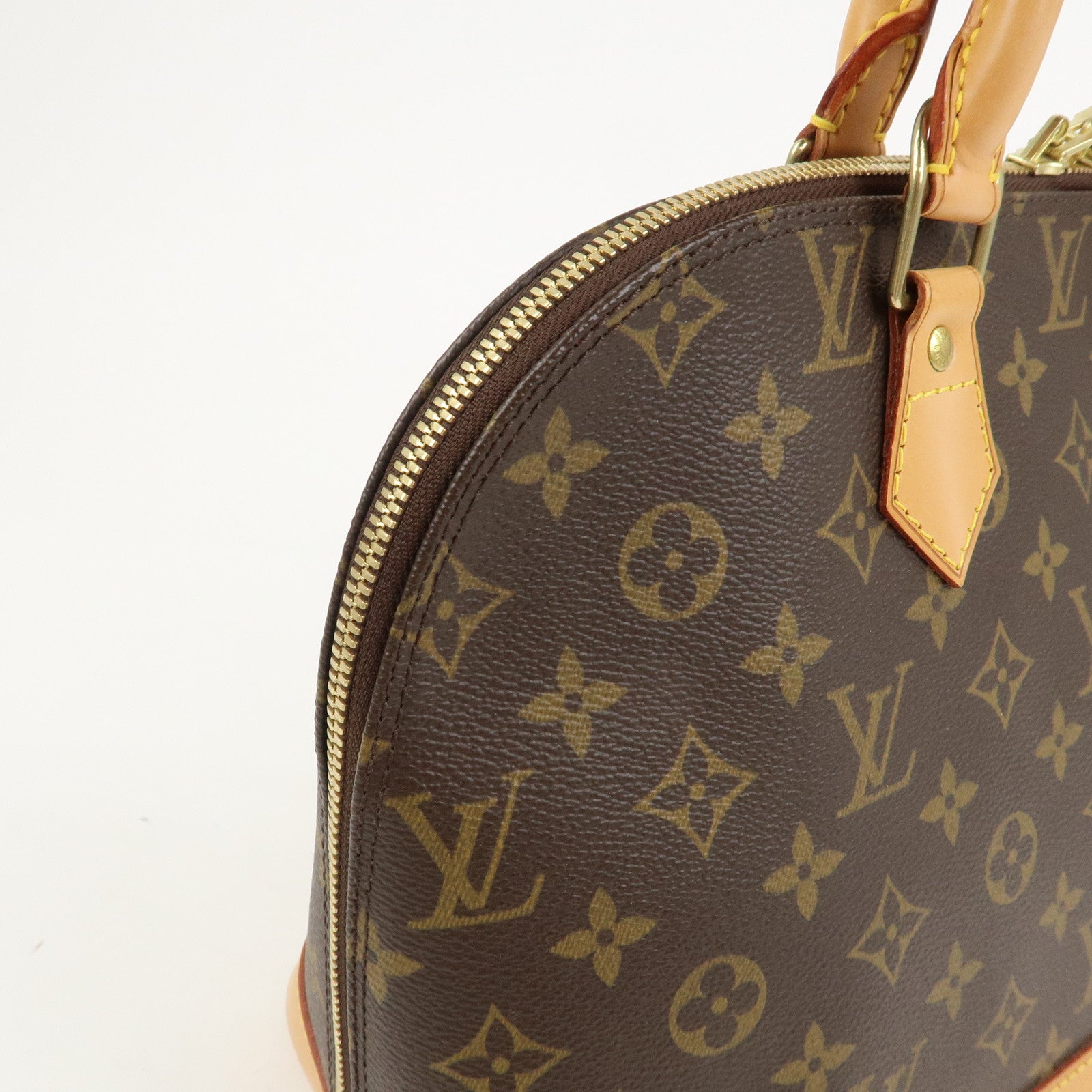 Louis Vuitton Monogram Alma Hand Bag Brown M51130
